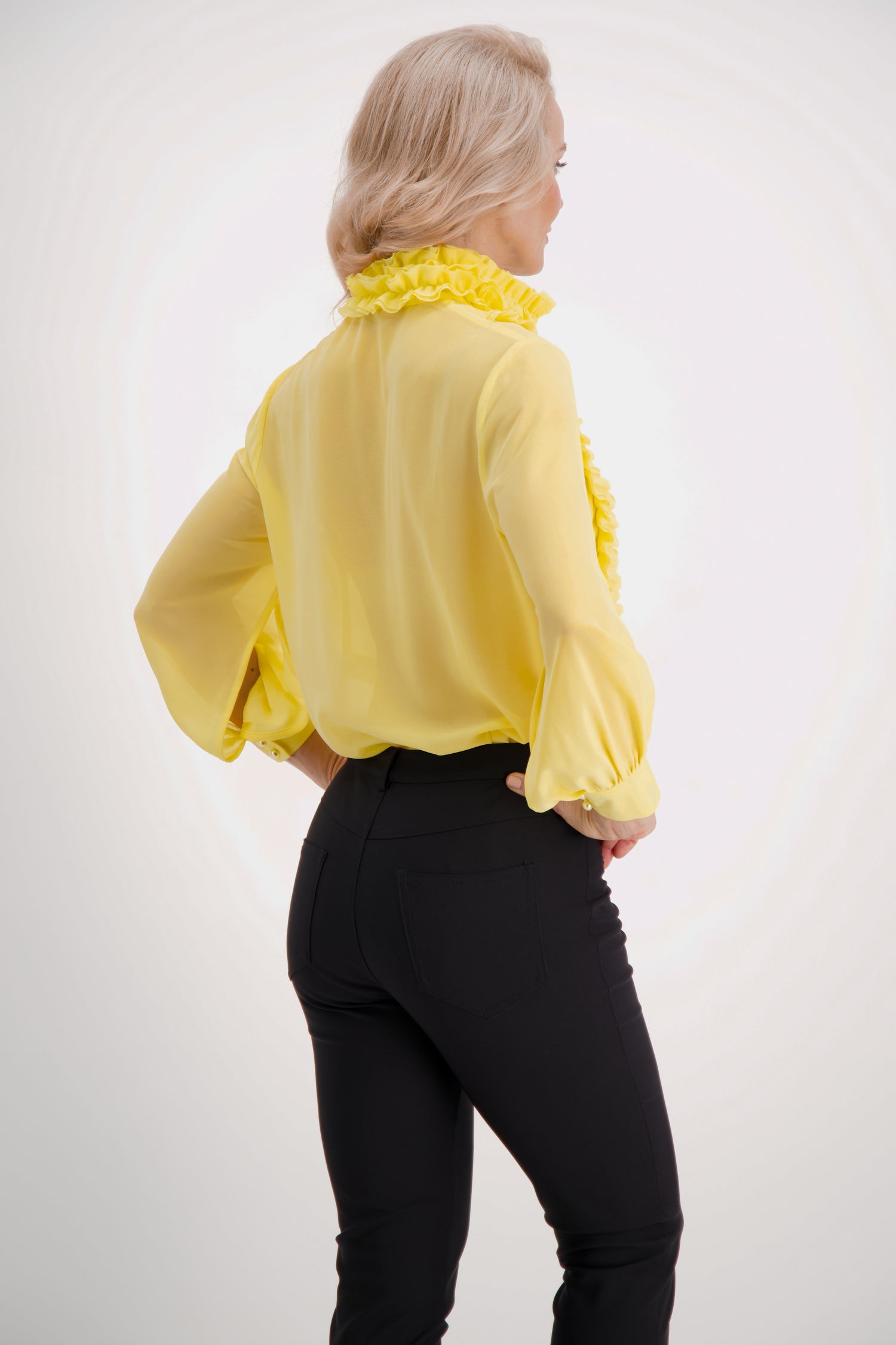 Iconic Frill Blouse (Yellows)
