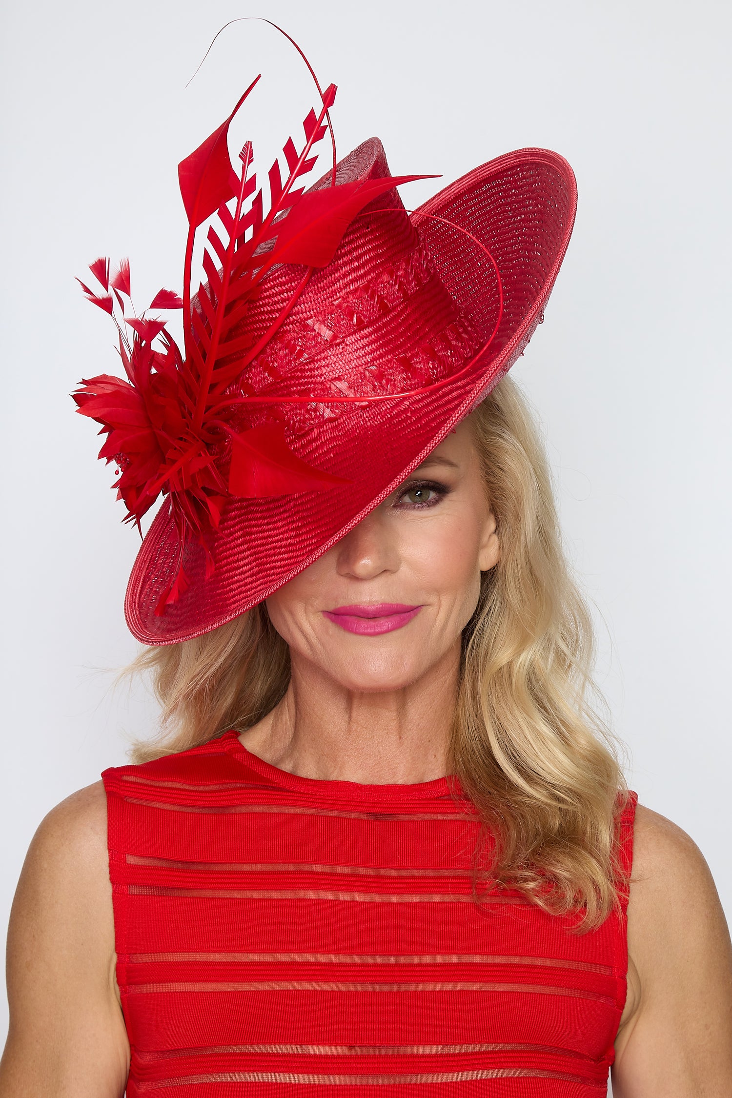 Red Feather Hat