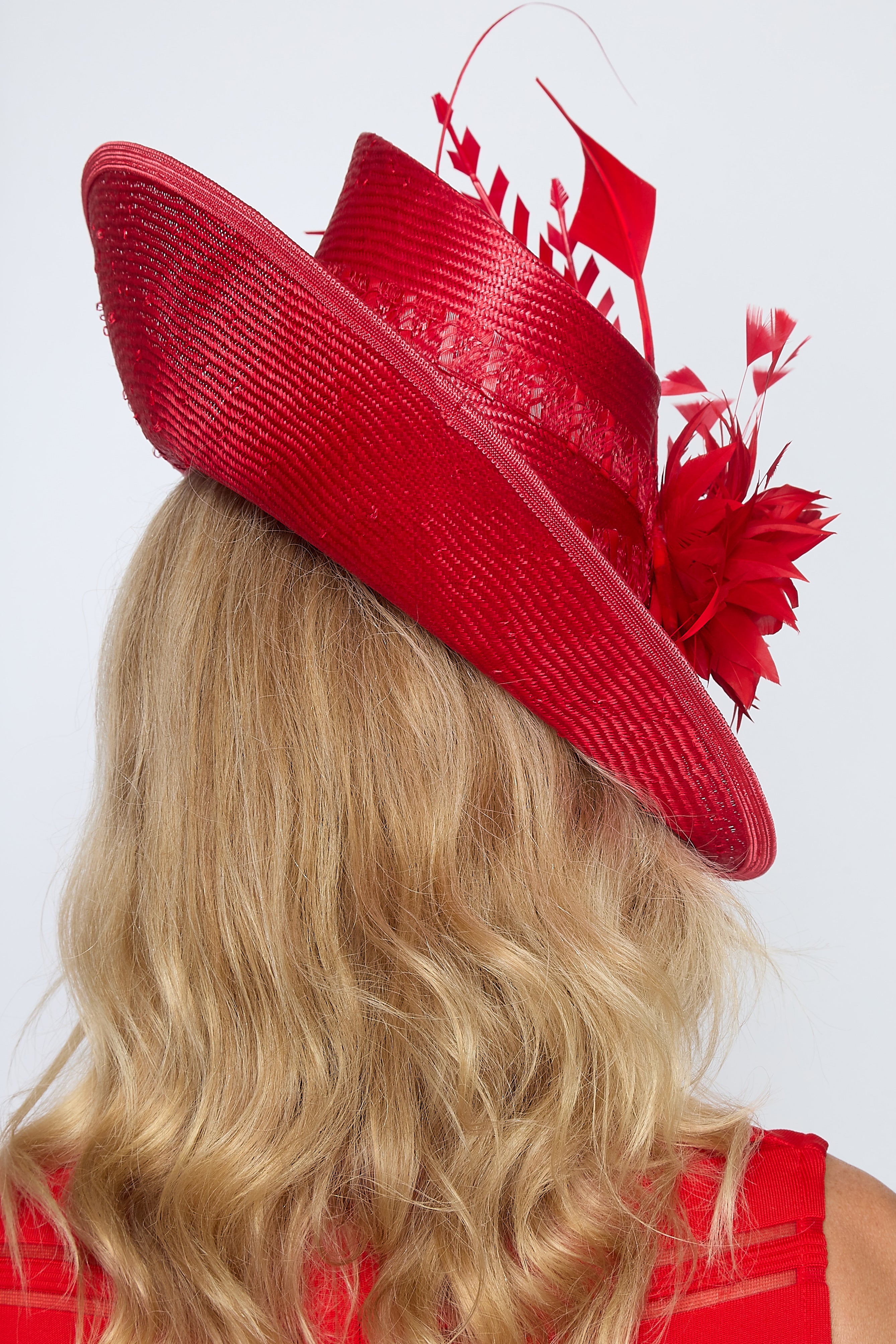 Red Feather Hat