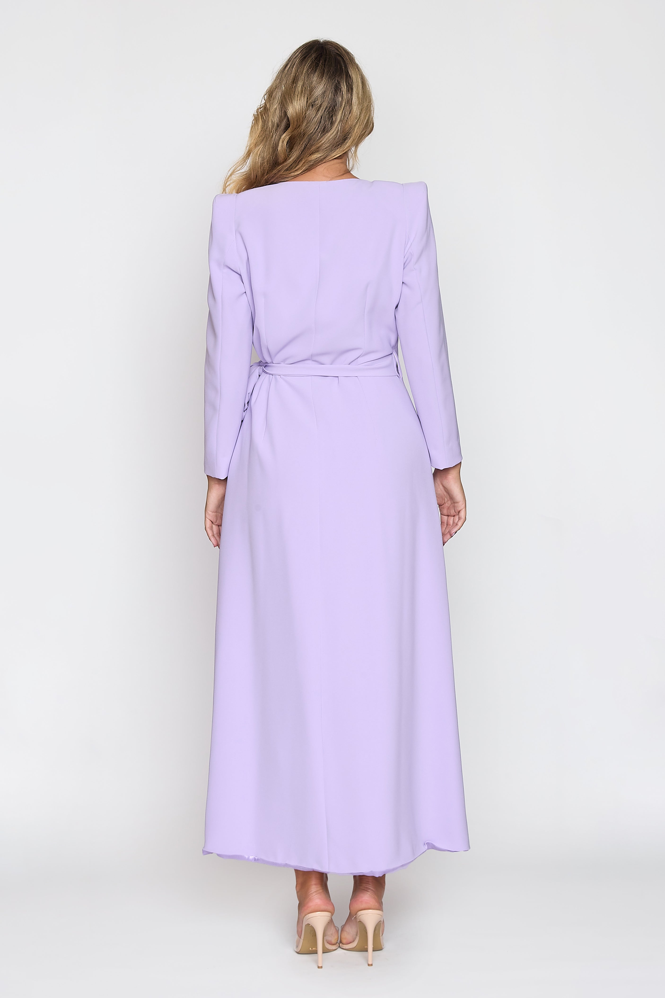 Lilac Corporate Wrap Dress