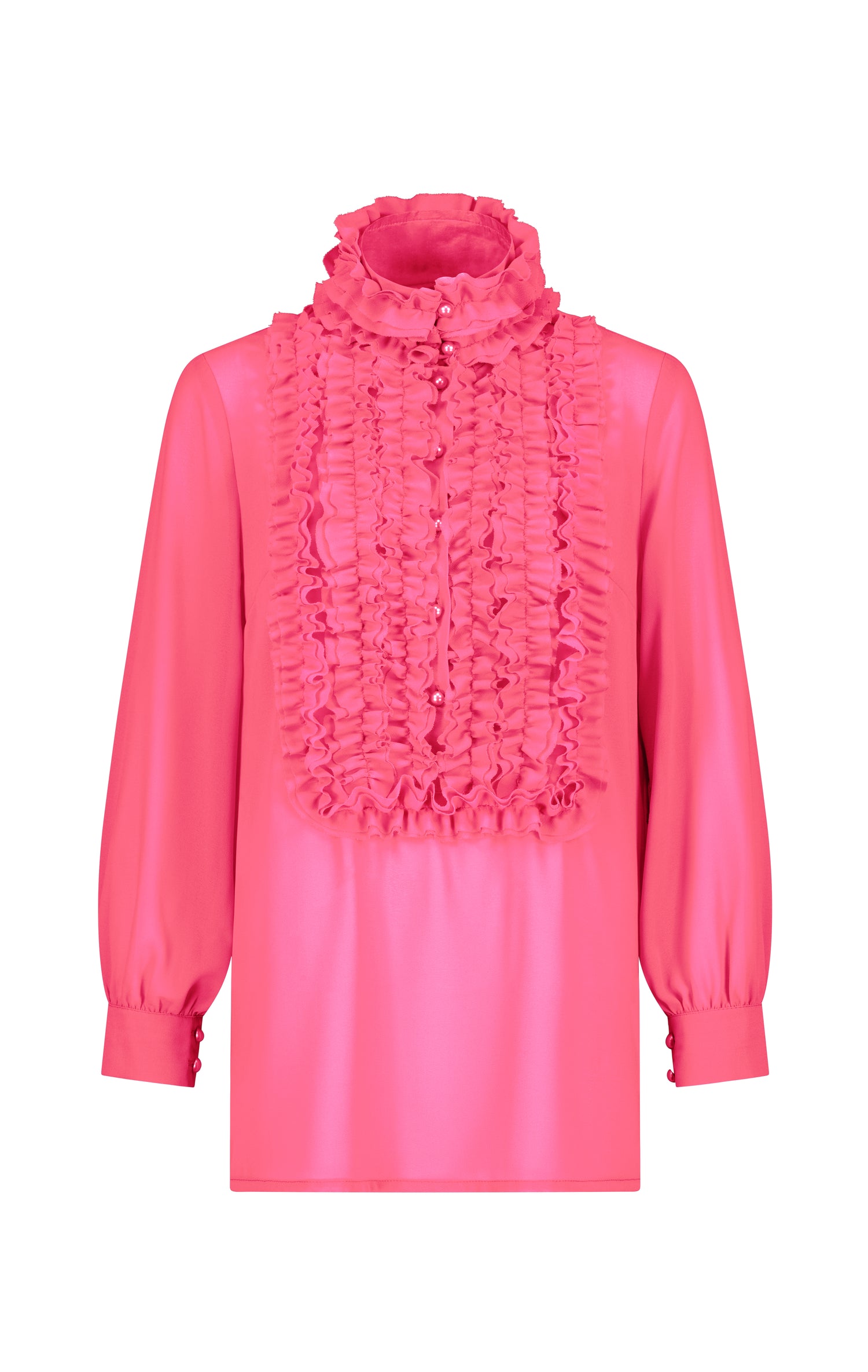 Iconic Frill Blouse (Pinks)