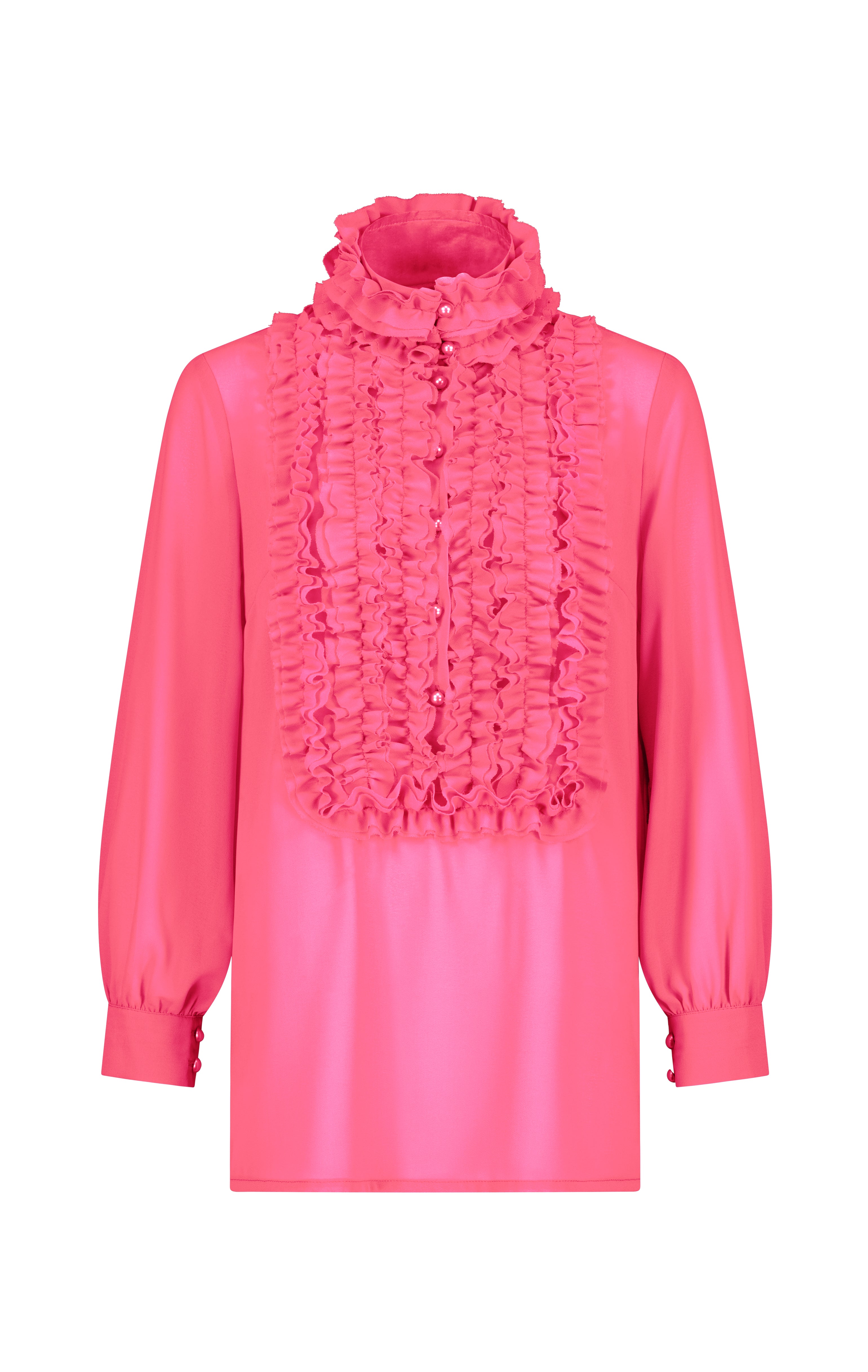 Iconic Frill Blouse (Pinks)