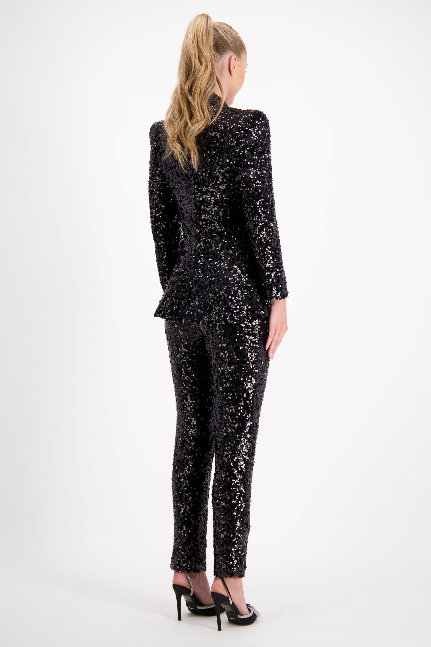 Black Sequin Tux Jacket