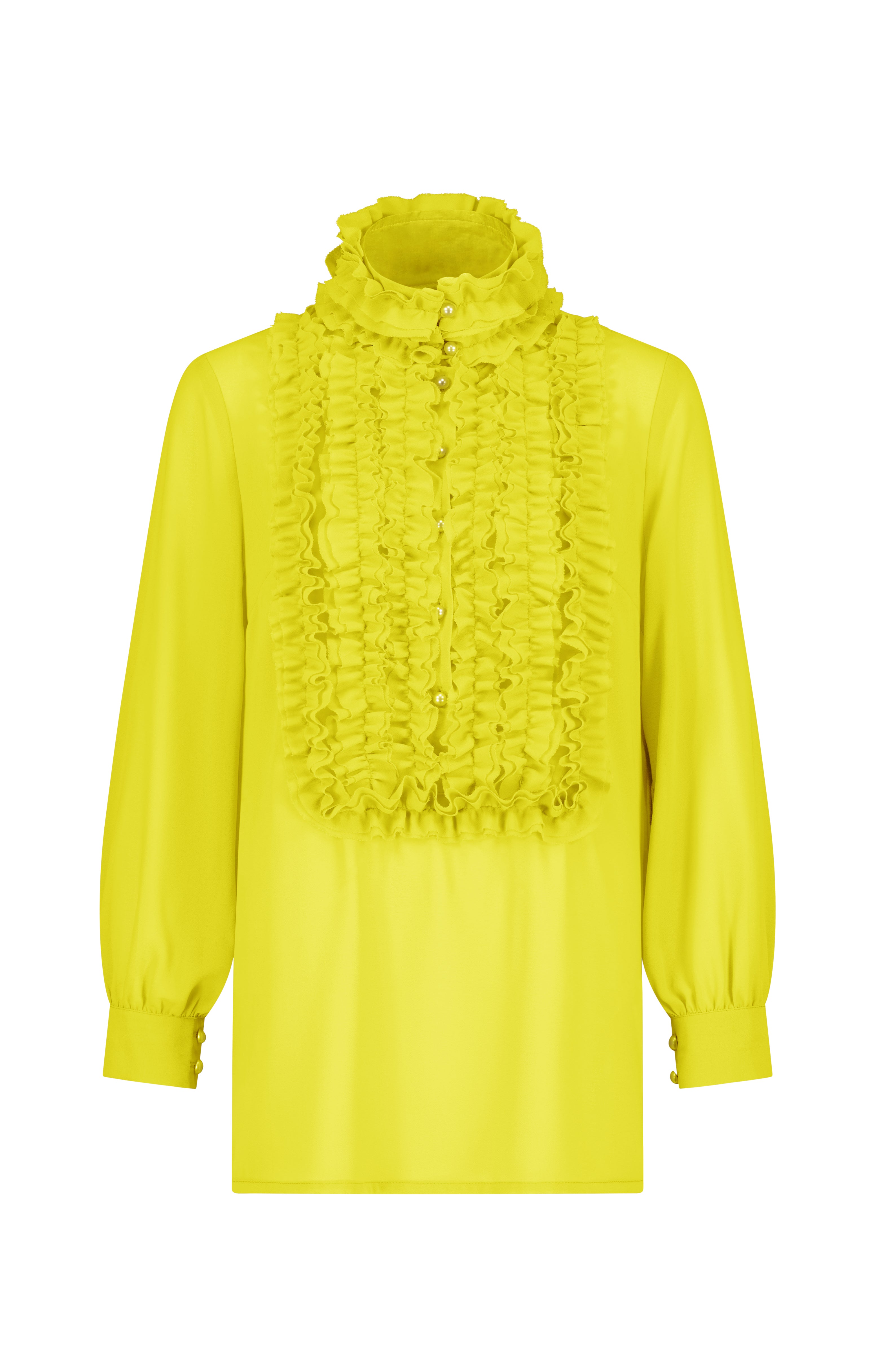 Iconic Frill Blouse (Yellows)