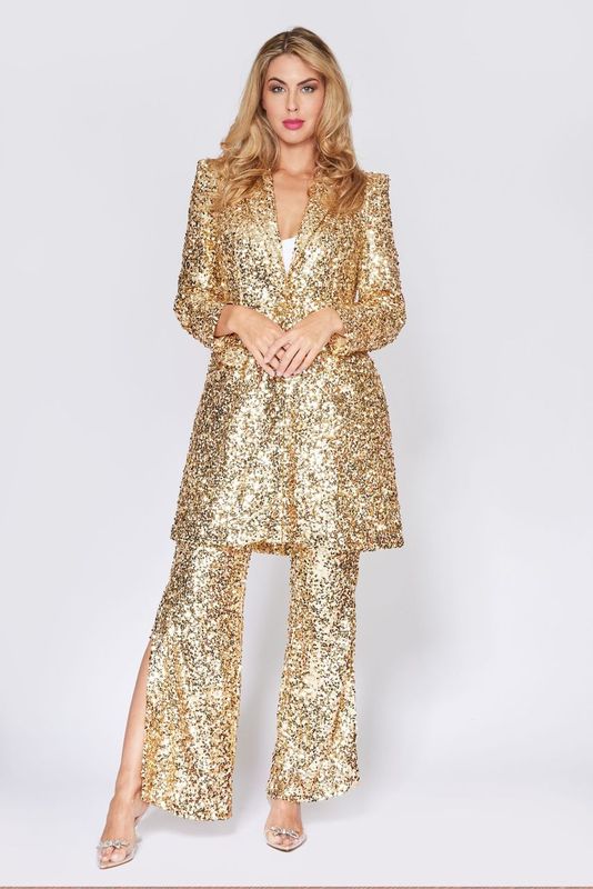 Gold Sequin Theatre Coat