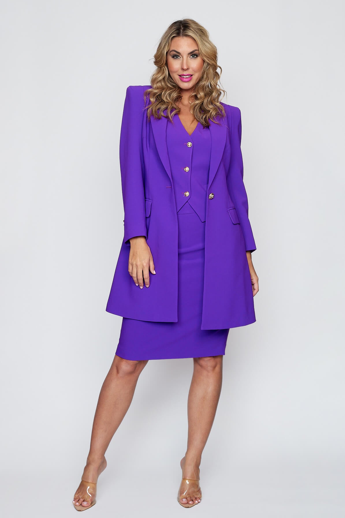 Purple Longline Jacket
