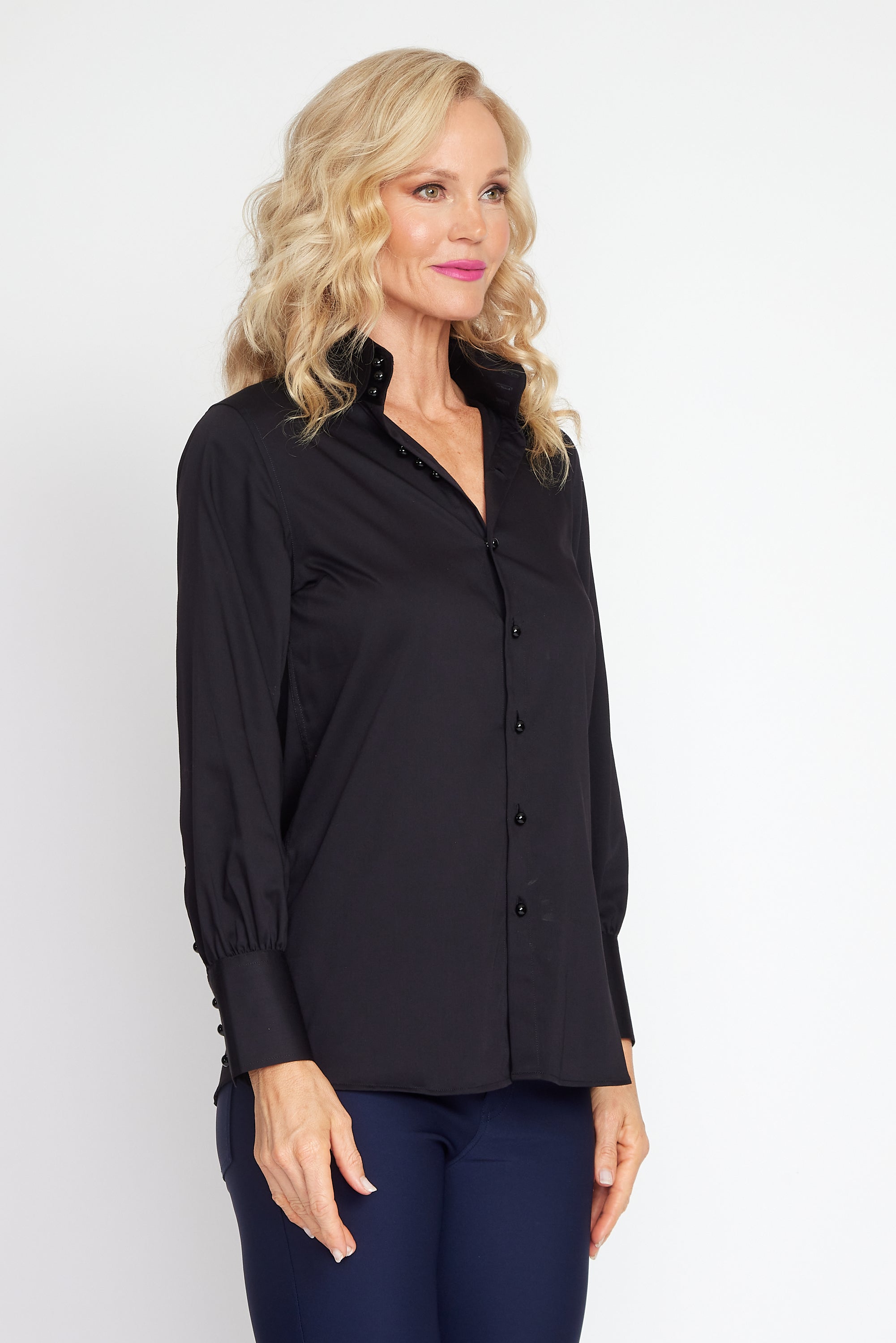 Black Cotton Classic Shirt