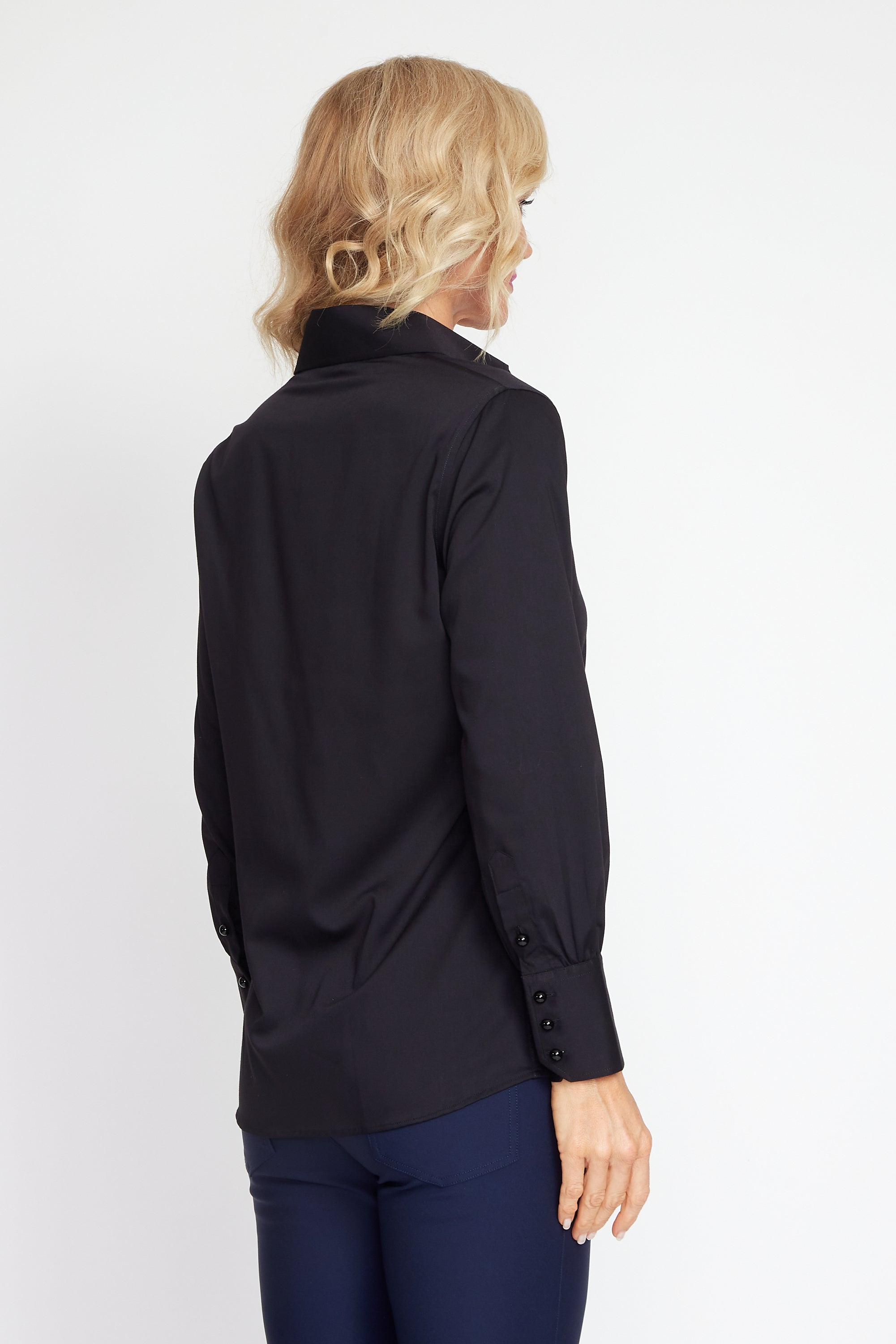 Black Cotton Classic Shirt