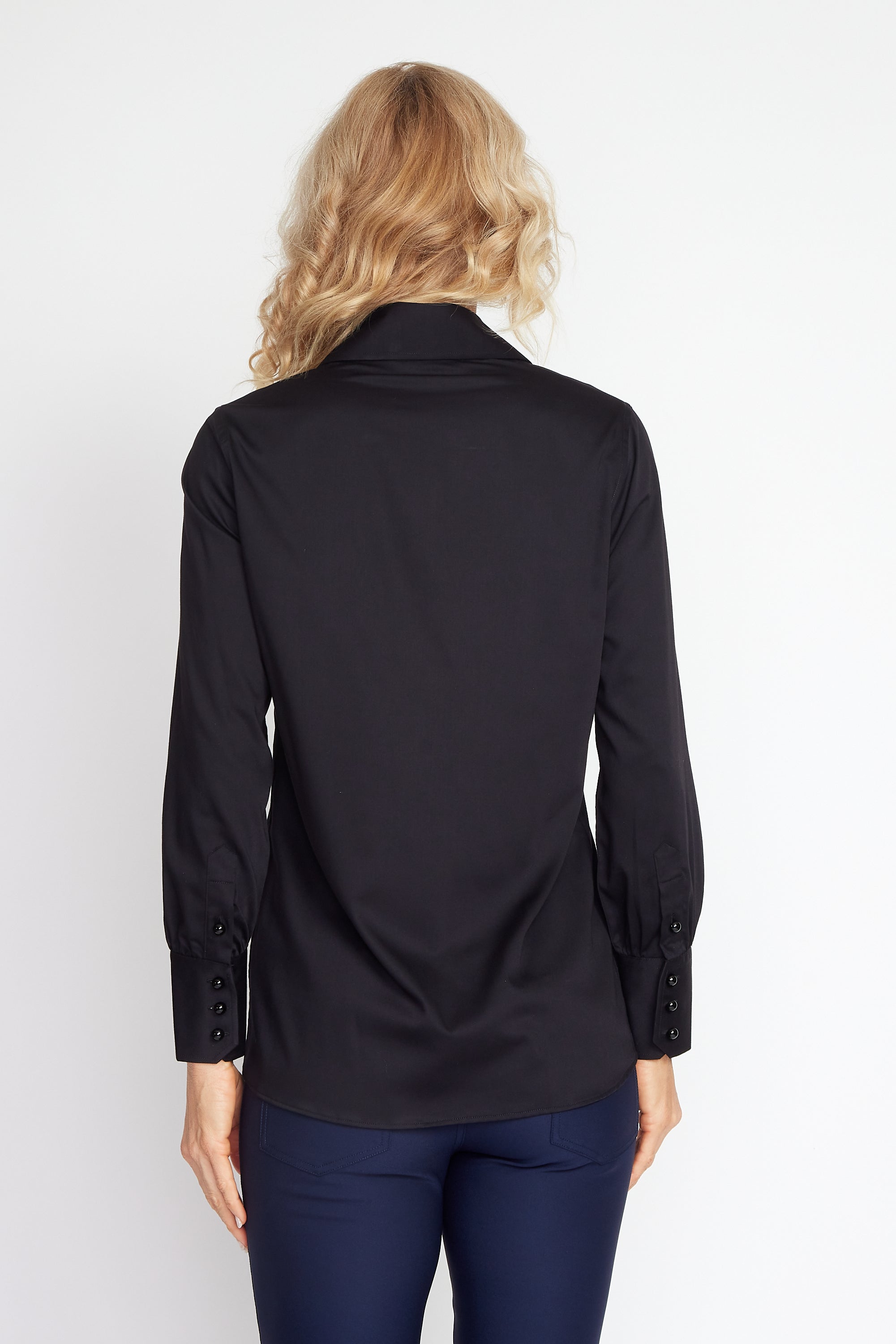 Black Cotton Classic Shirt