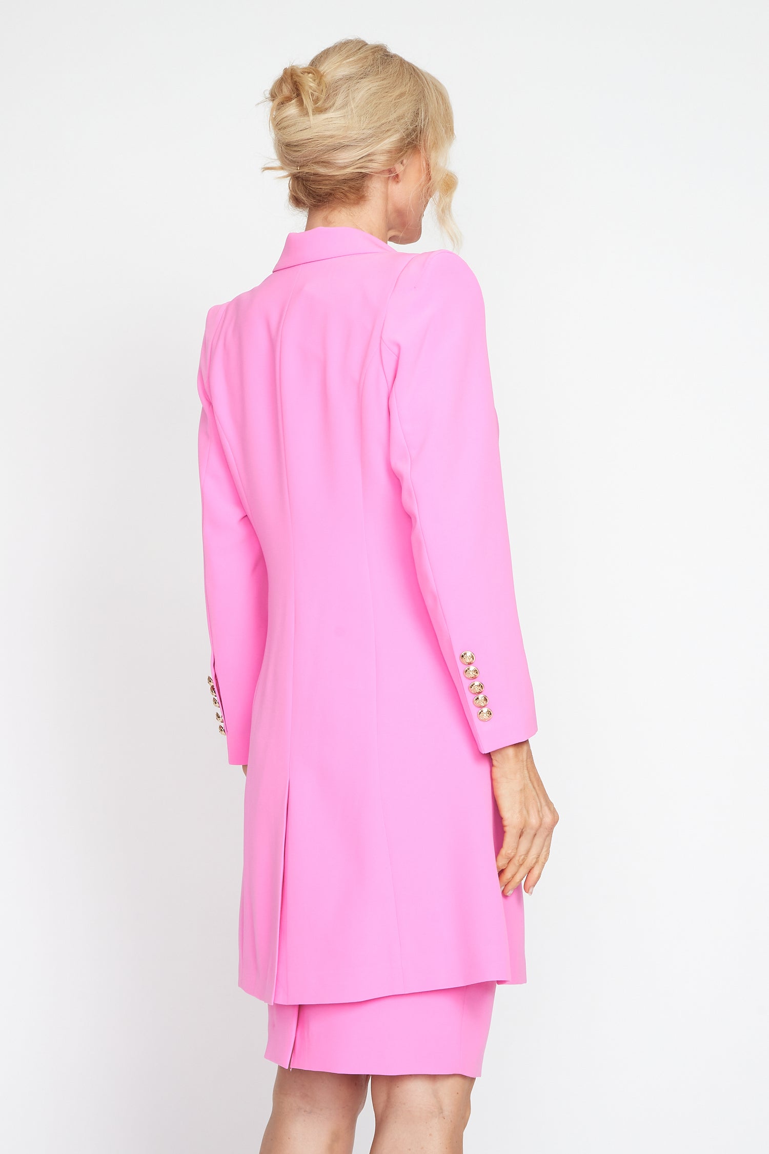Musk Pink Longline Jacket