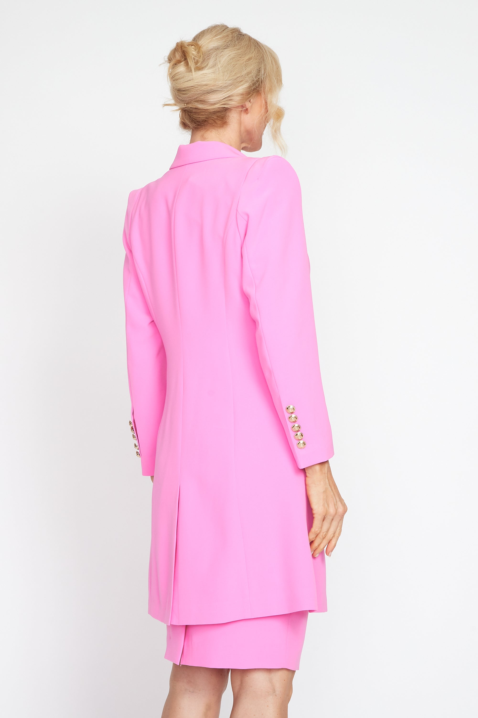 Musk Pink Longline Jacket