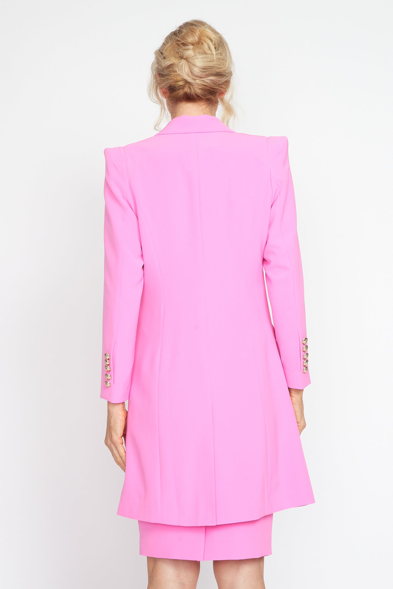 Musk Pink Longline Jacket