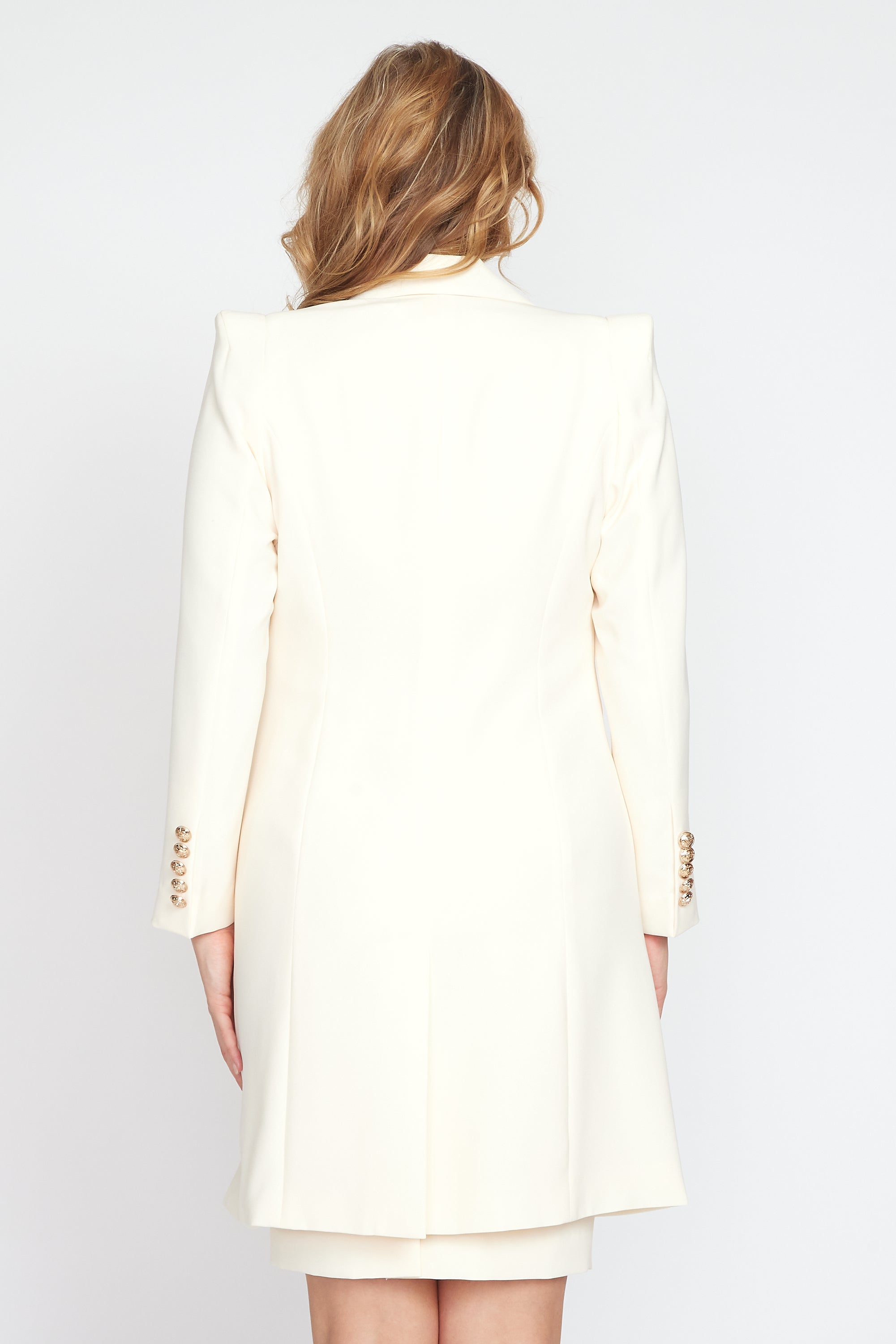 Cream Longline Jacket