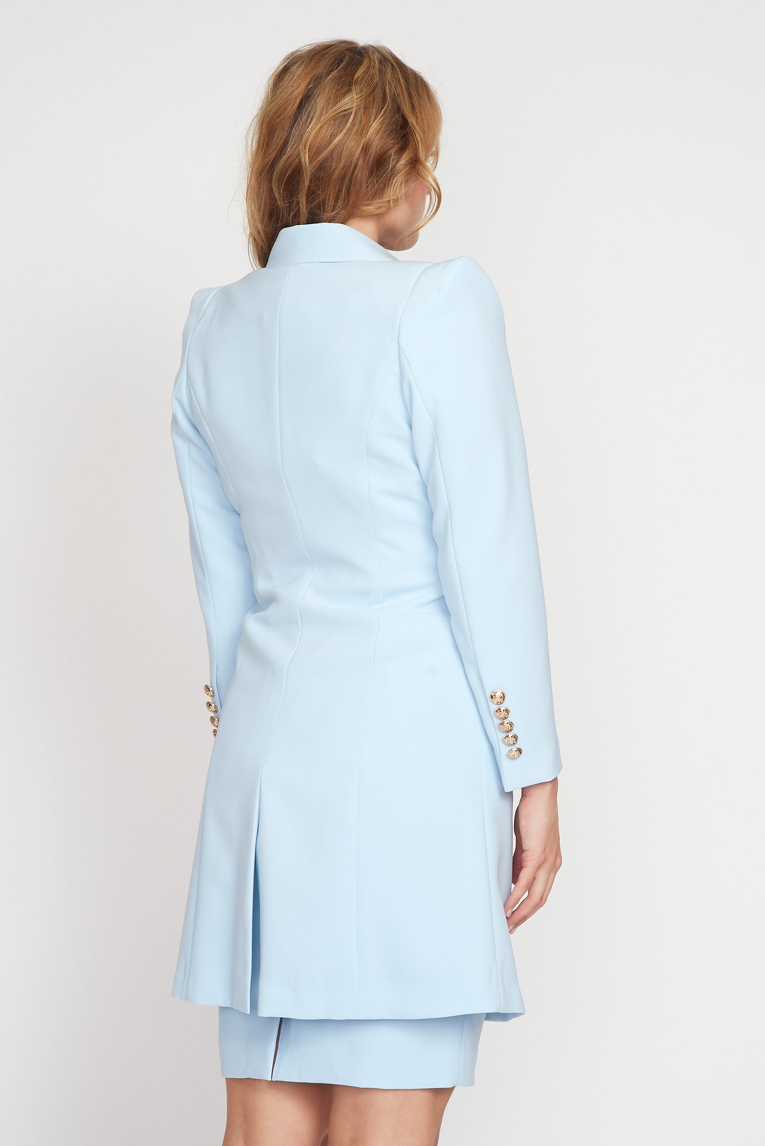 Baby Blue Longline Jacket