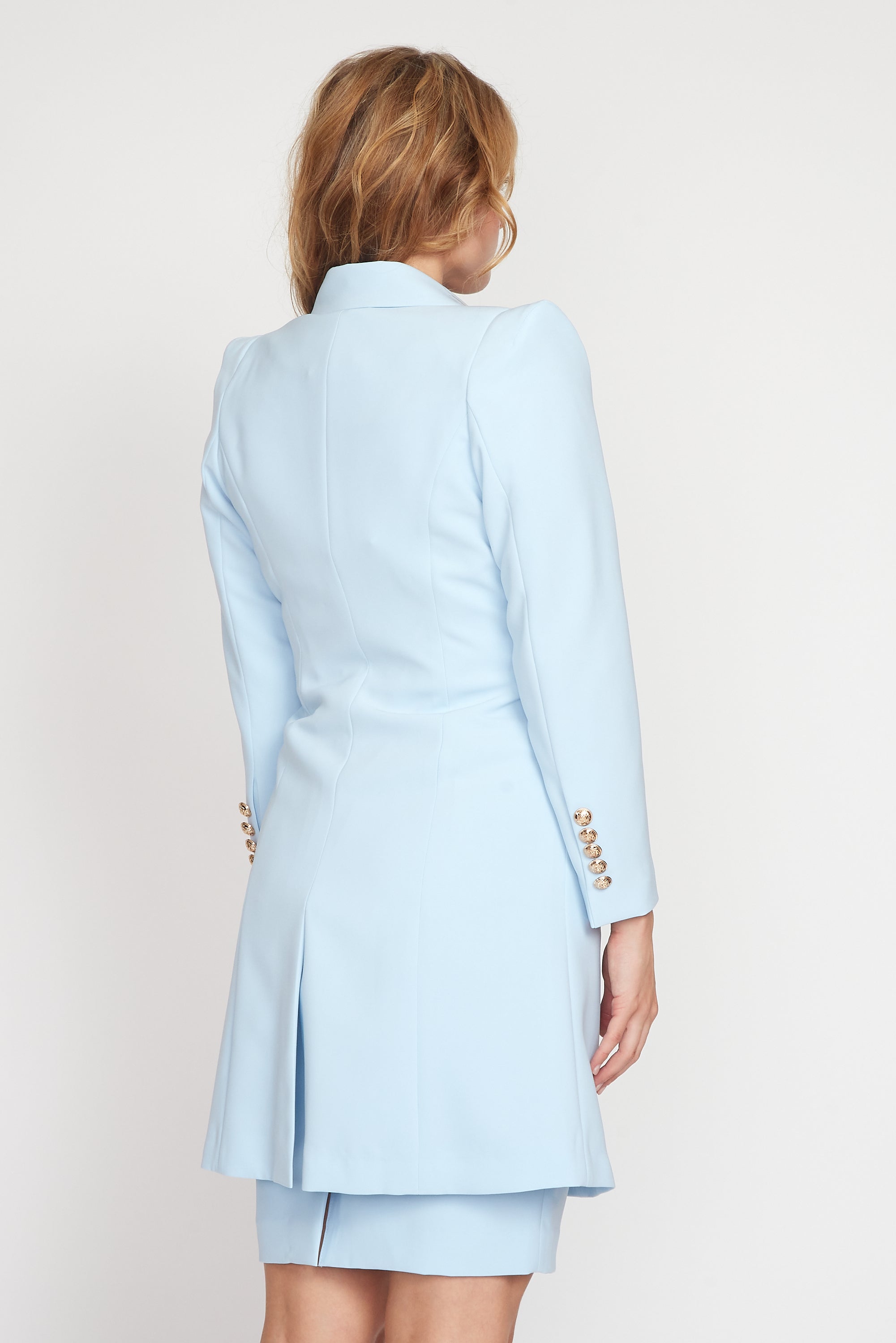 Baby Blue Longline Jacket
