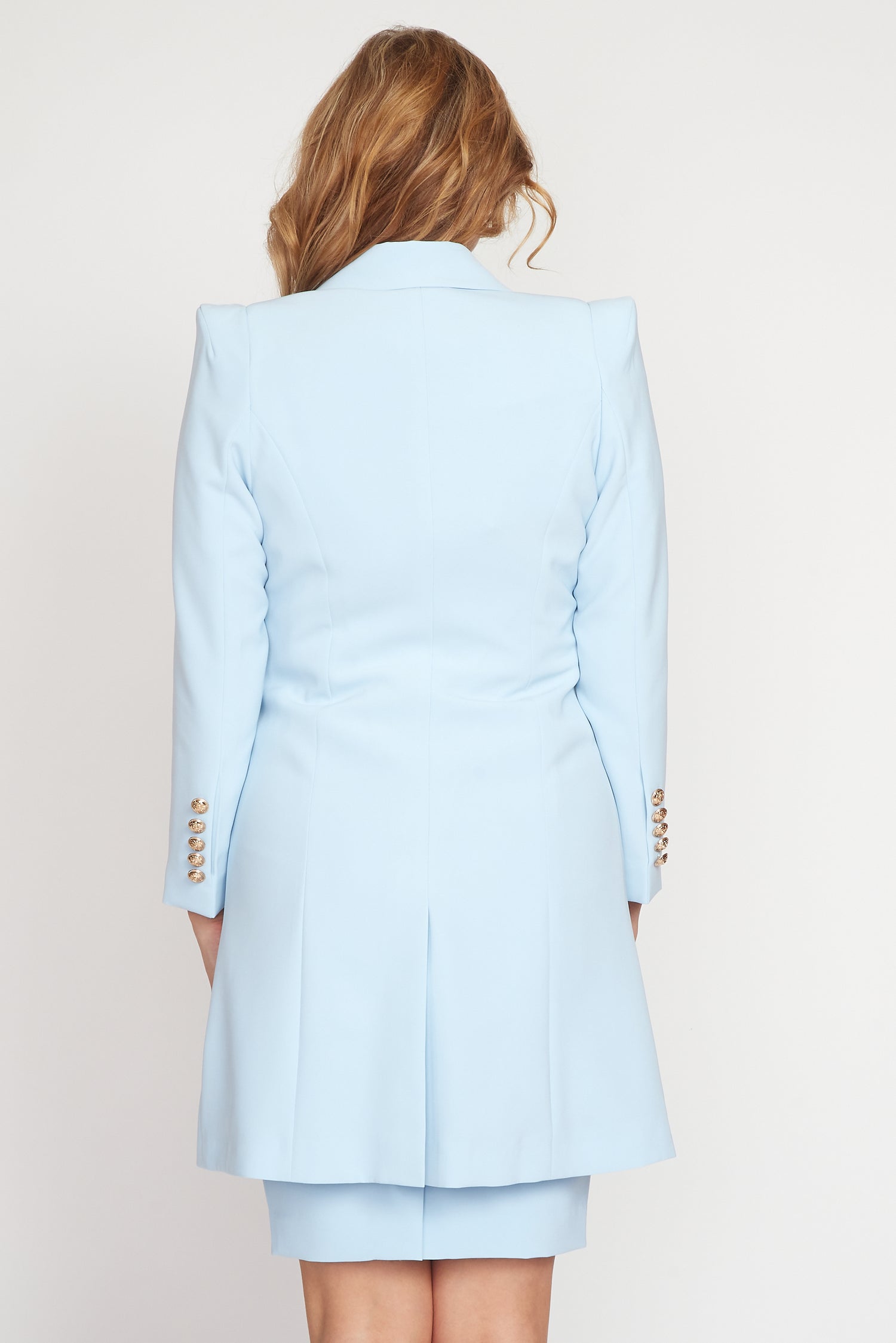Baby Blue Longline Jacket