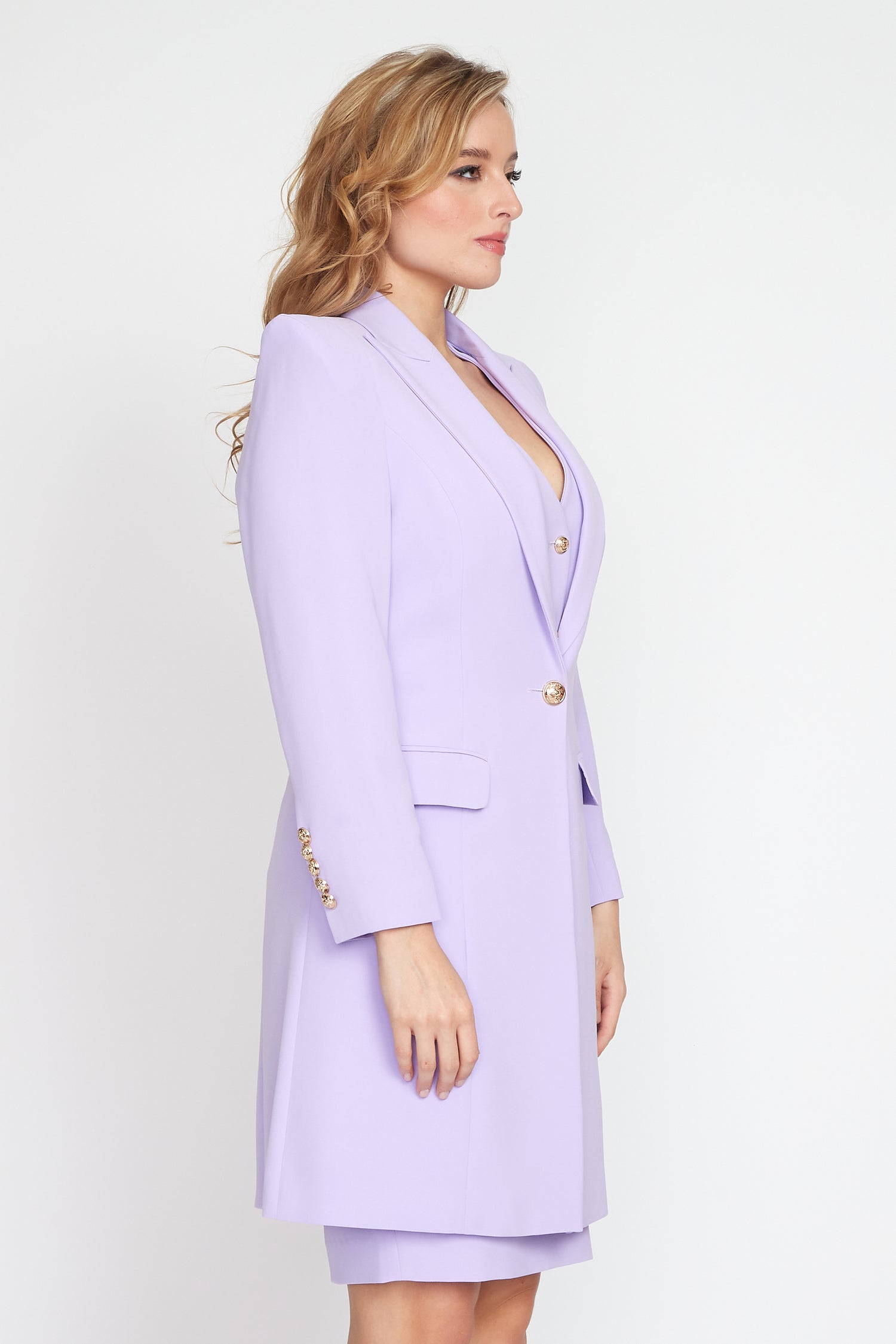 Lilac Longline Jacket