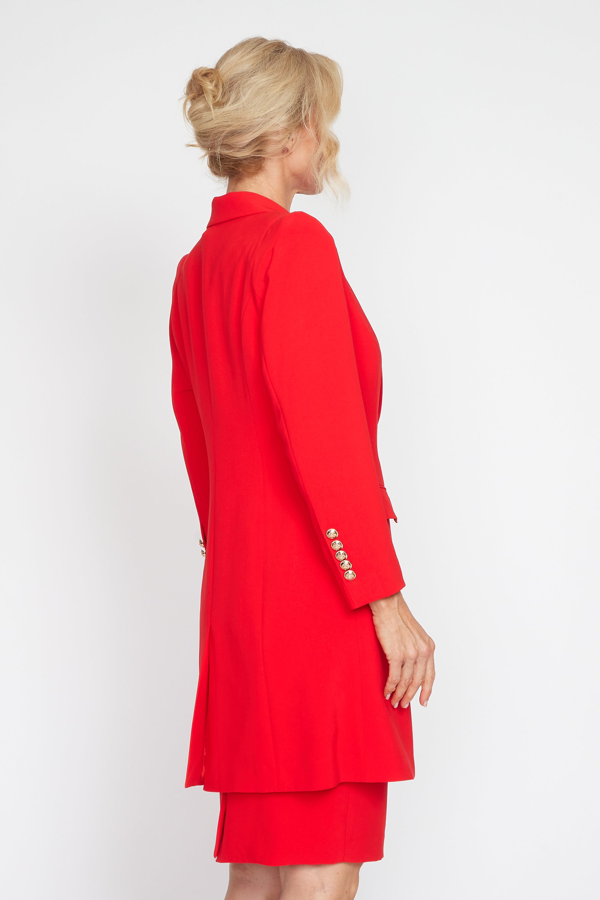 Red Longline Jacket