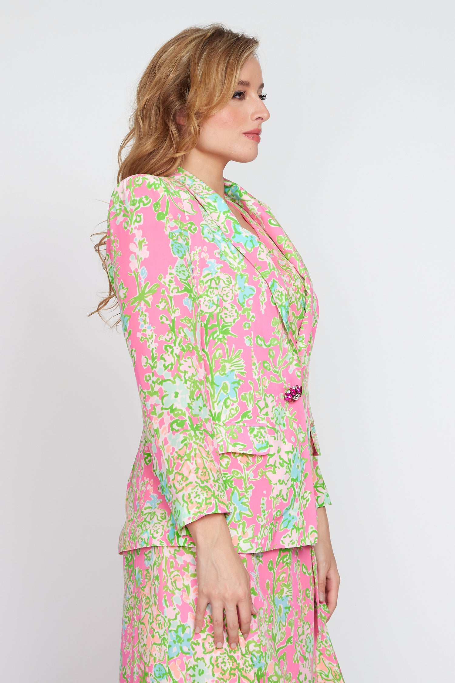 Pink and Green Classic Jacket