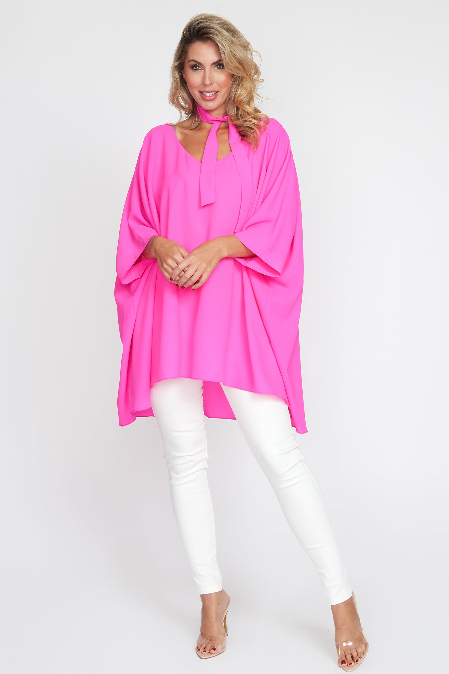 Lipstick Pink Holiday Top