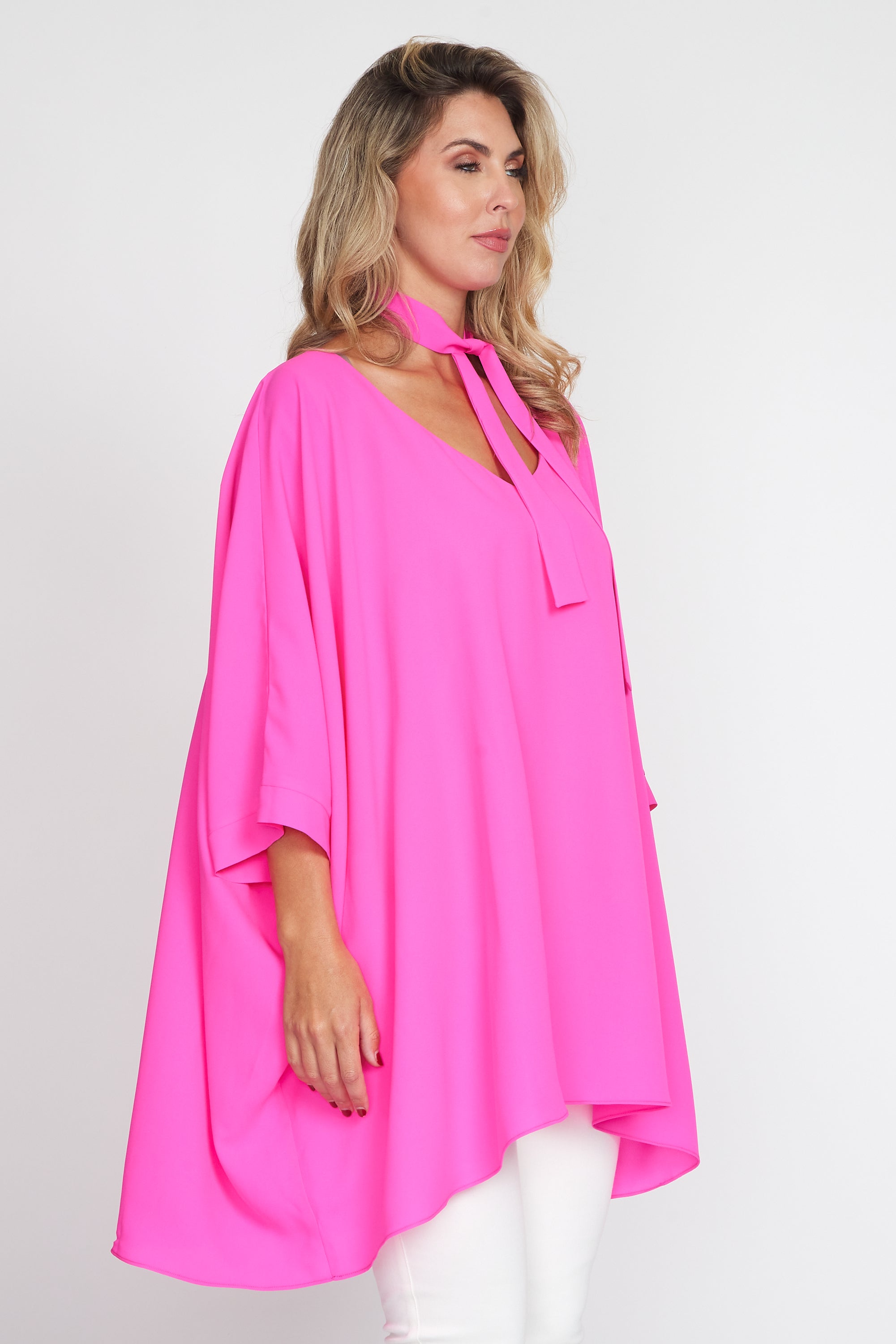 Lipstick Pink Holiday Top