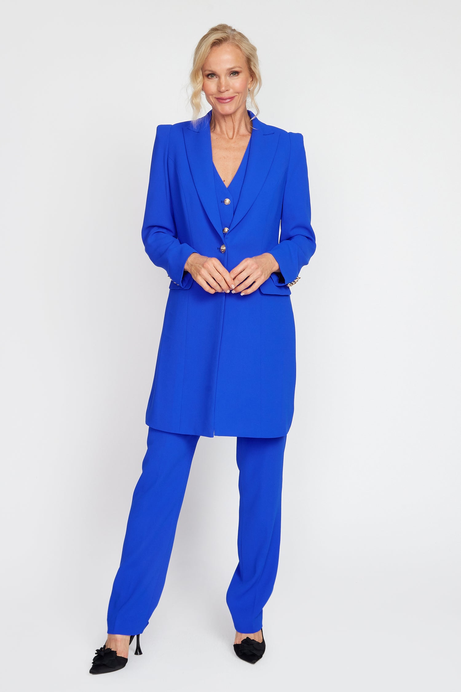 Electric Blue Longline Jacket