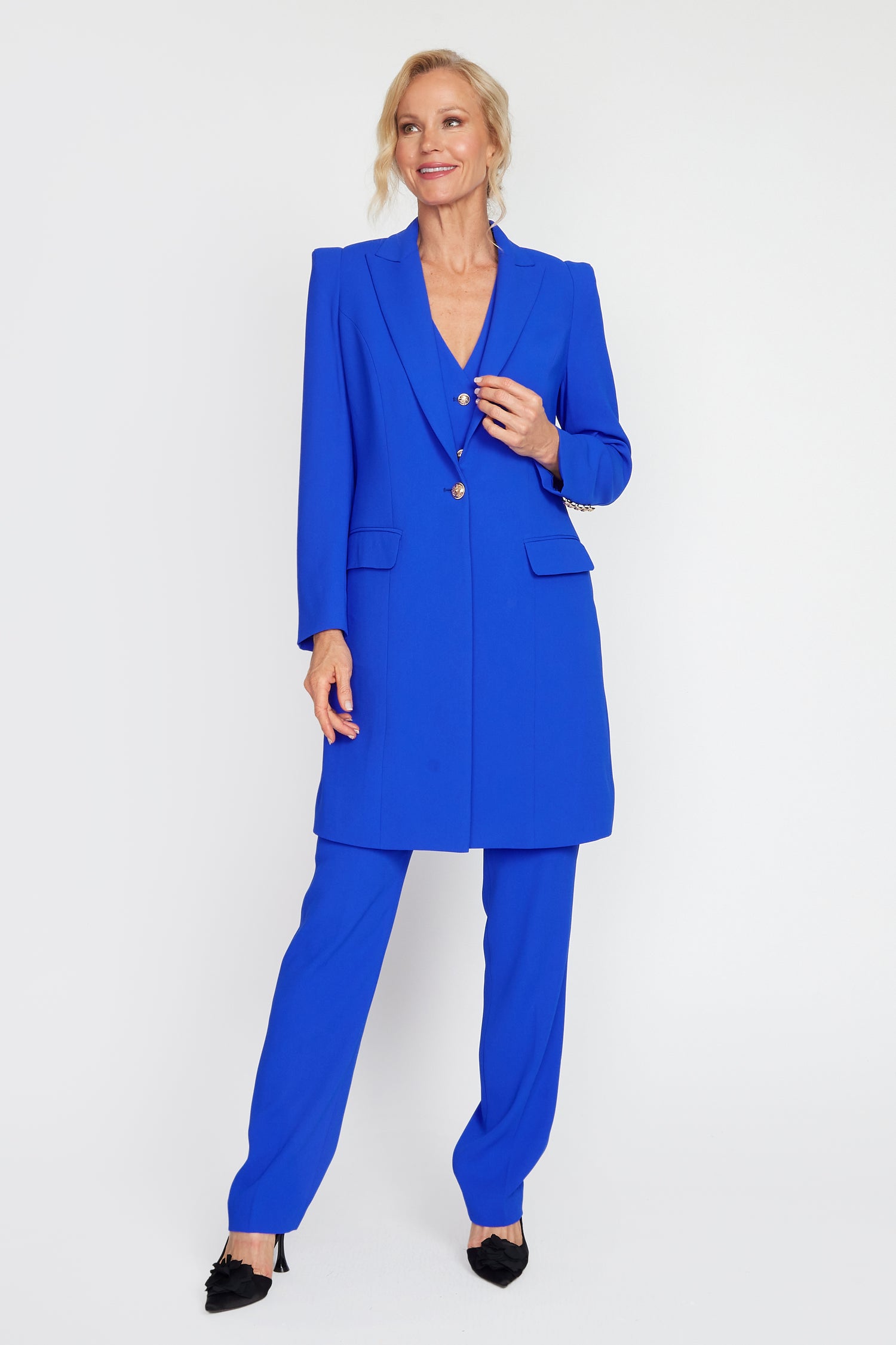 Electric Blue Longline Jacket