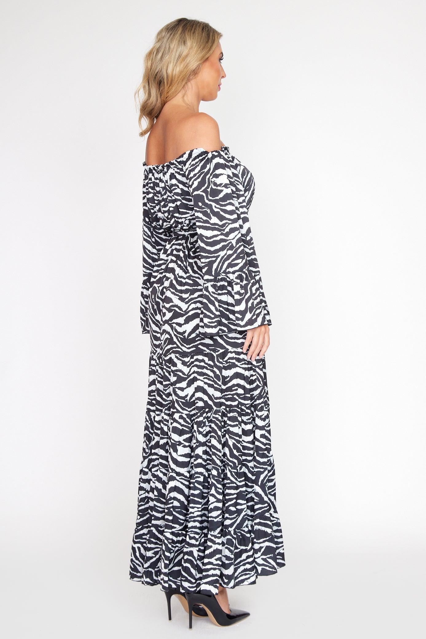 Zebra Rose Gypsy Dress