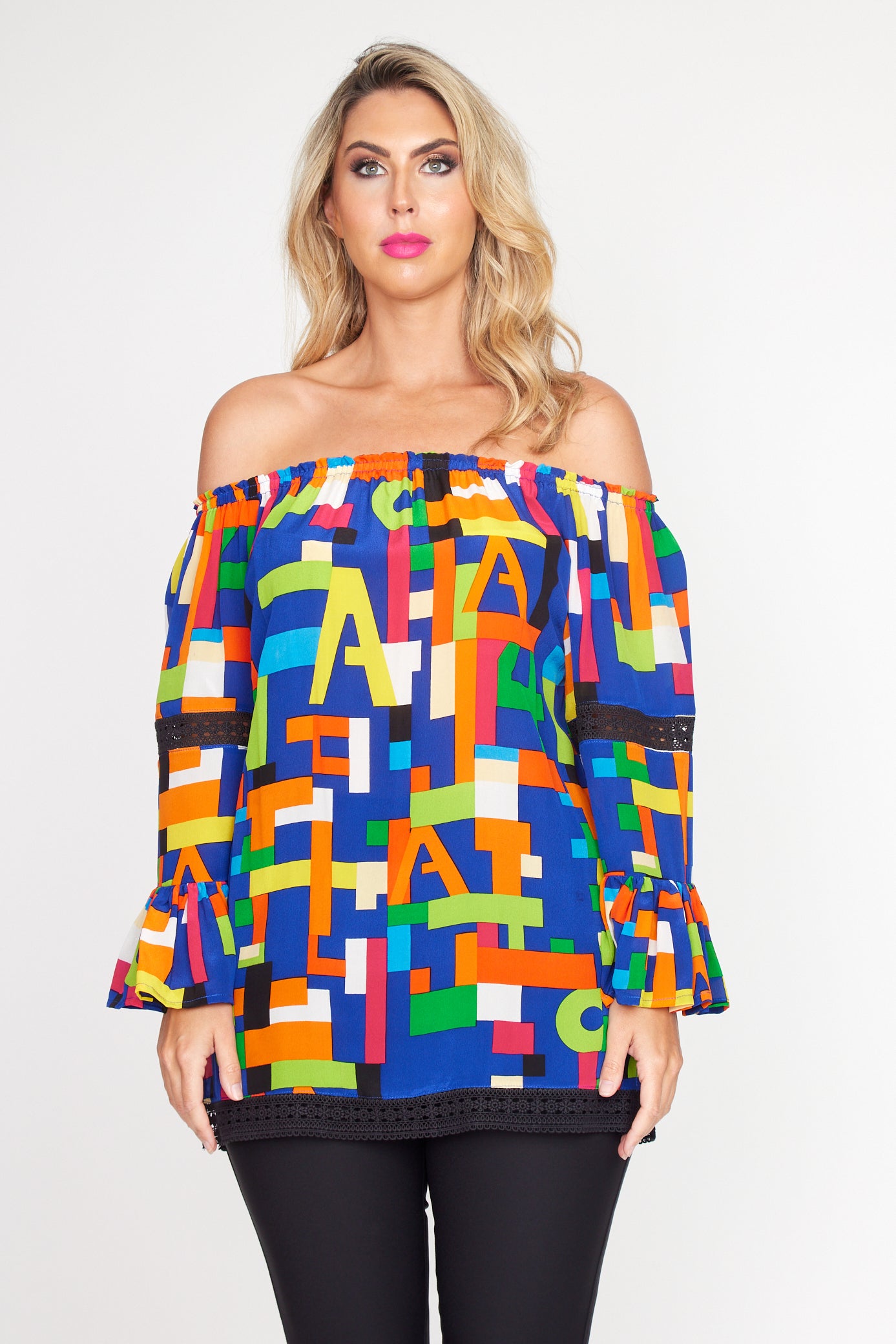 Geometric Print Sorento Top