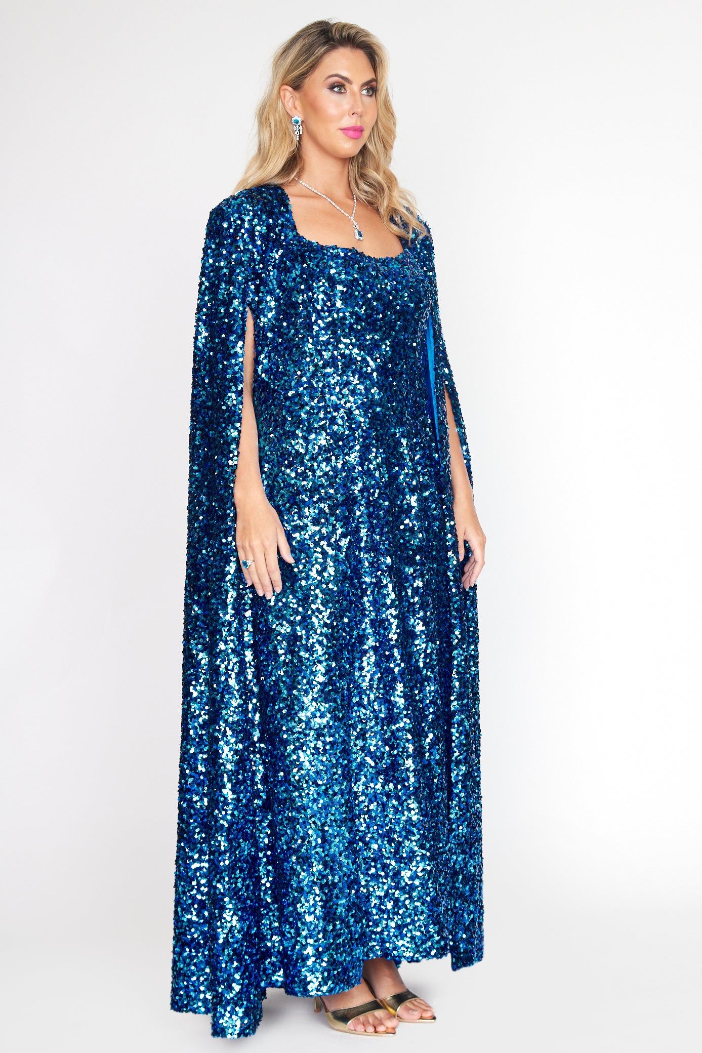 Royale Sequin Gala Cape