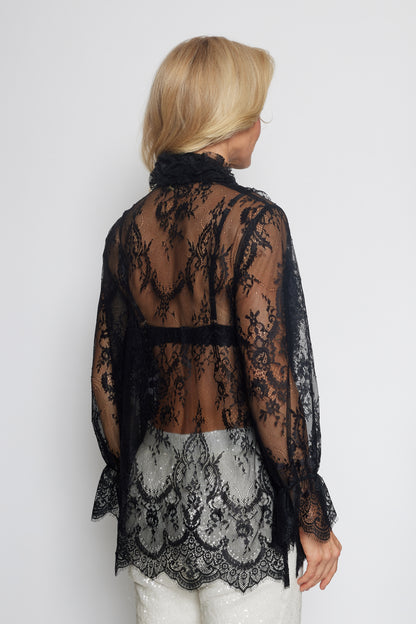 Lace Iconic Frill Blouse