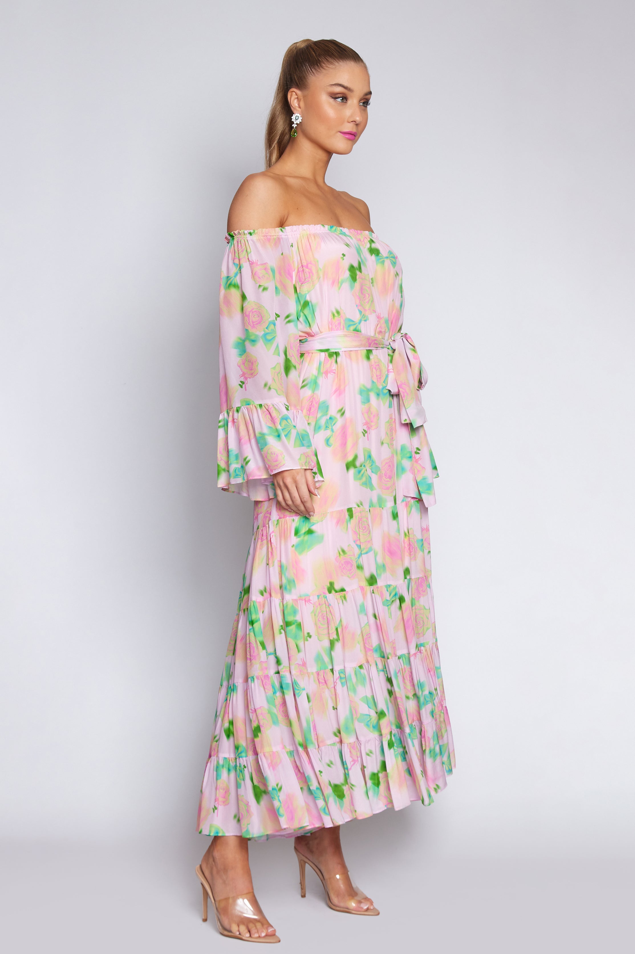 Pink/Lime Rose Gypsy dress