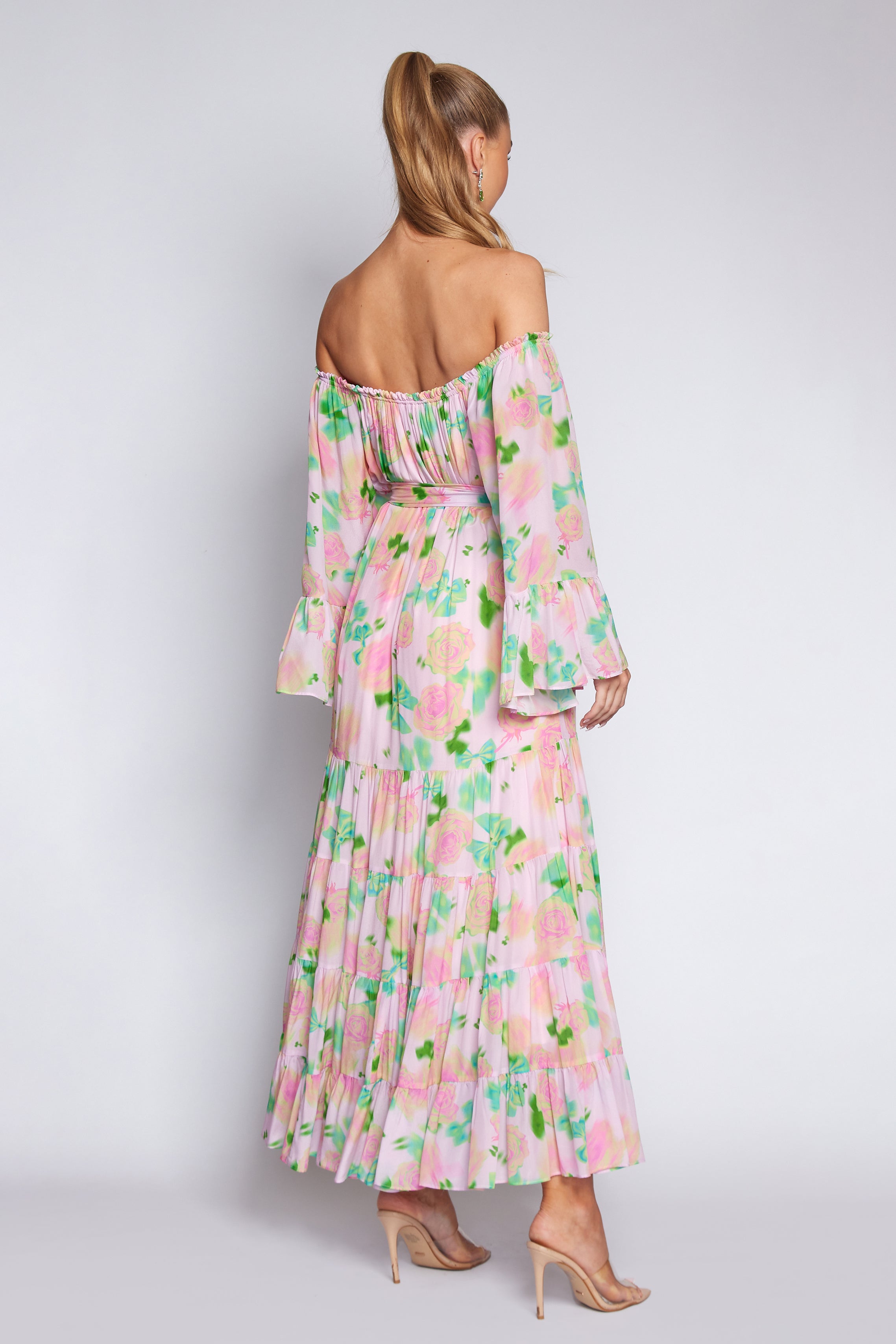 Pink/Lime Rose Gypsy dress