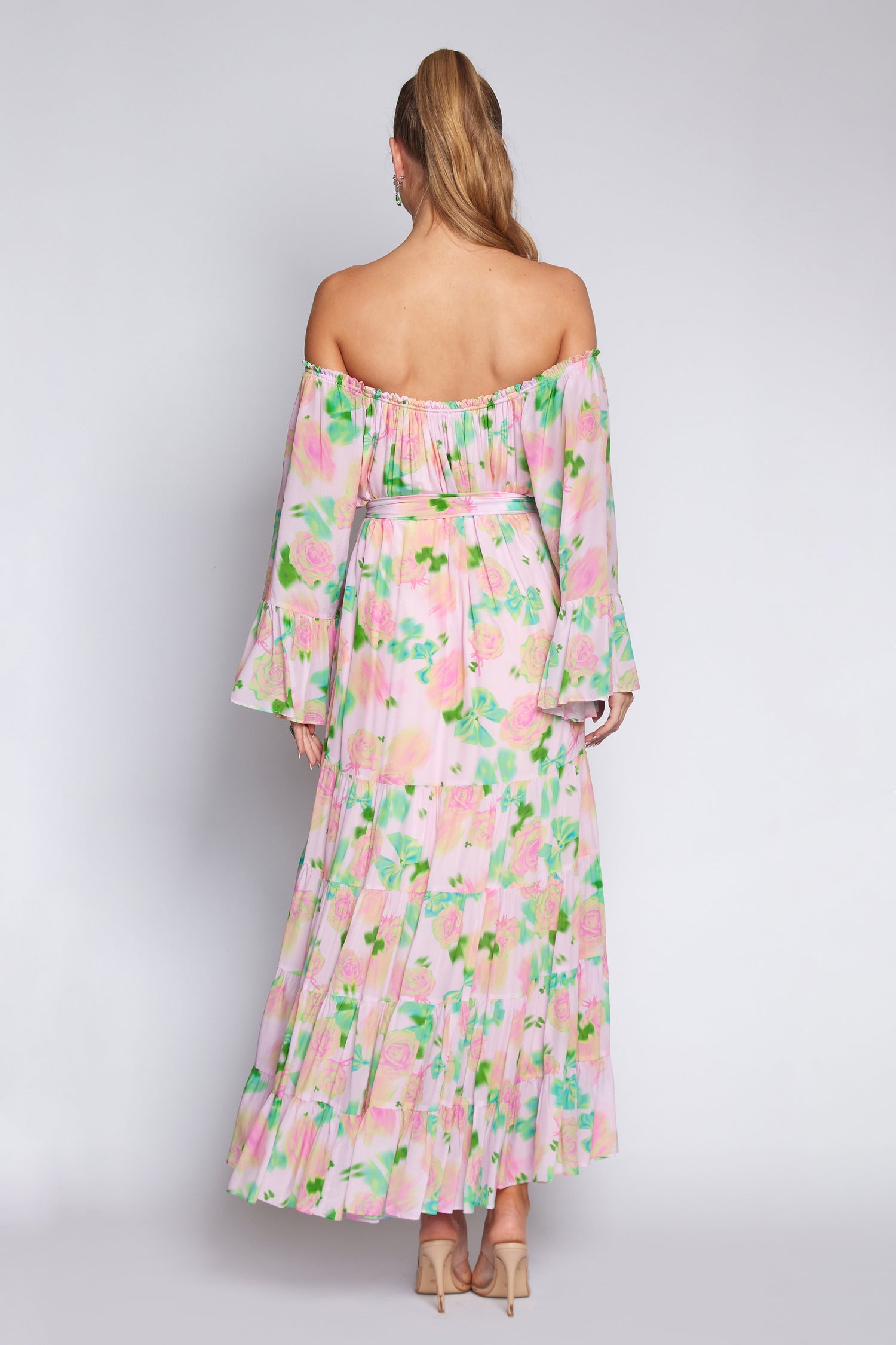 Pink/Lime Rose Gypsy dress