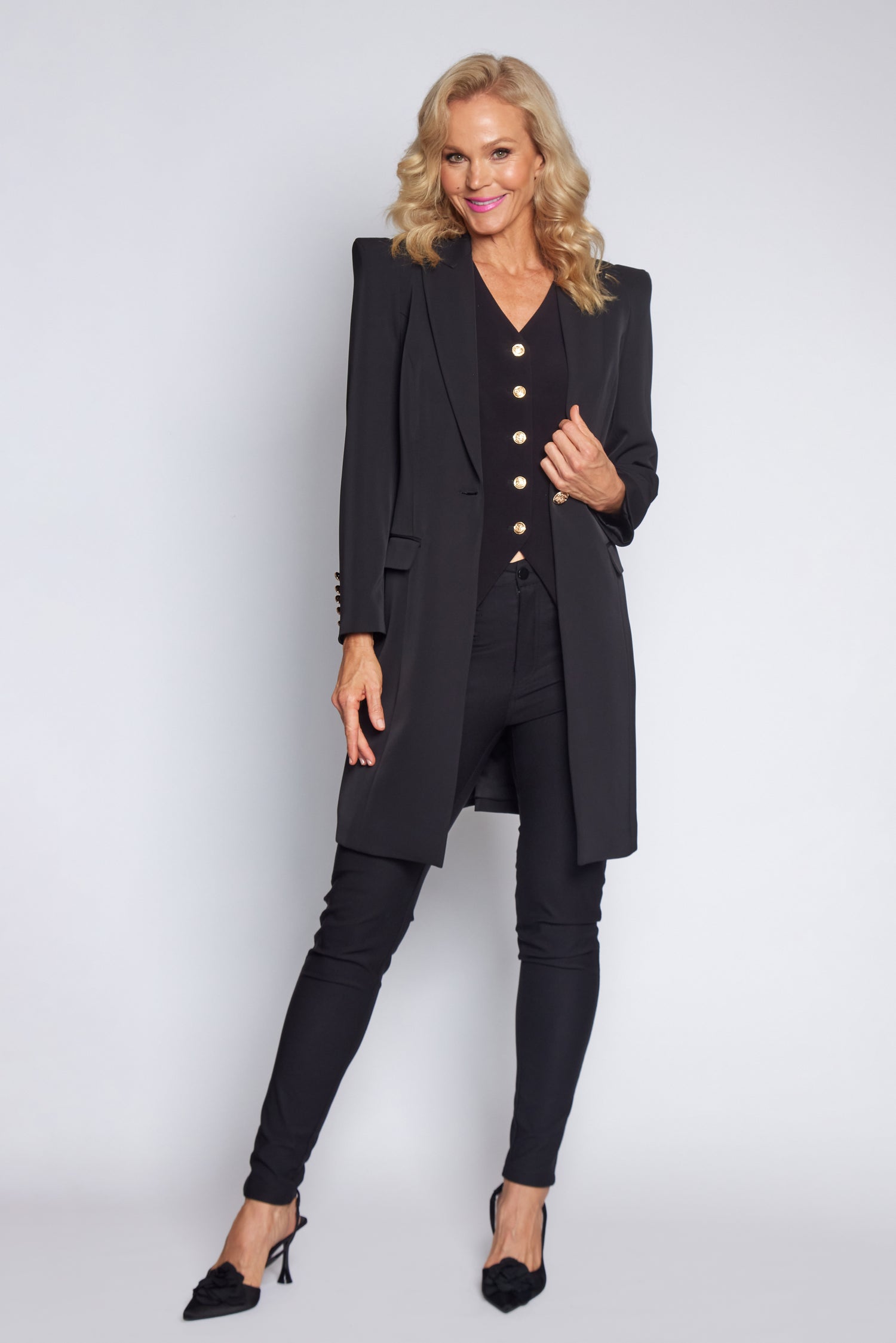 Black Longline Jacket