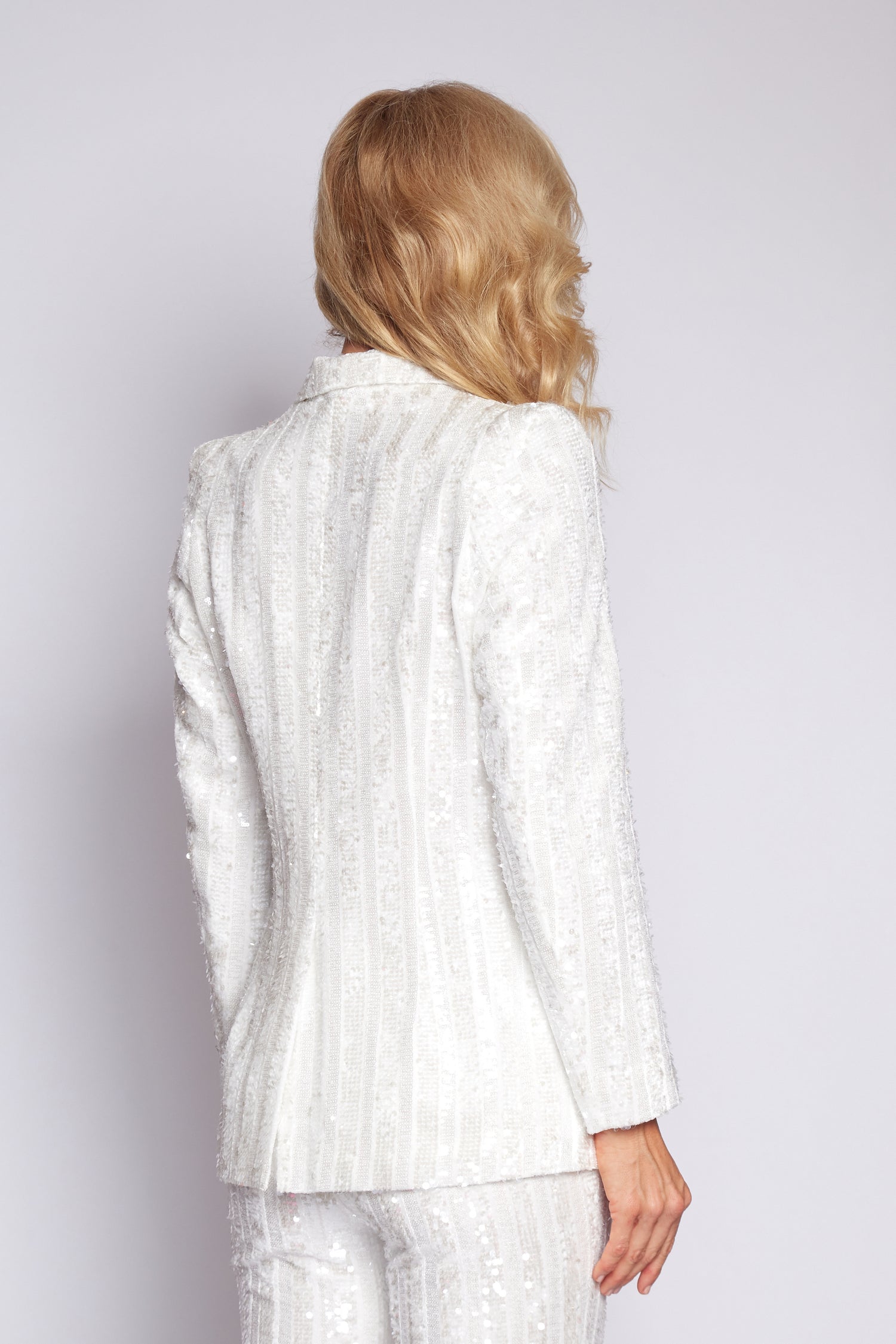 White Sequin Jacket