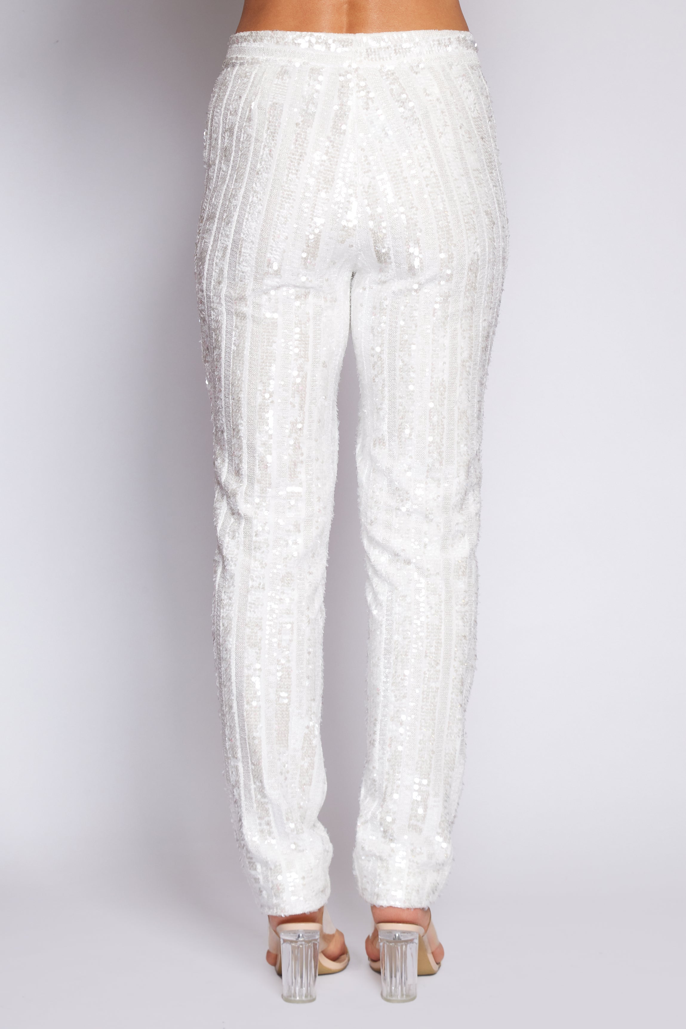 White Sequin Pant