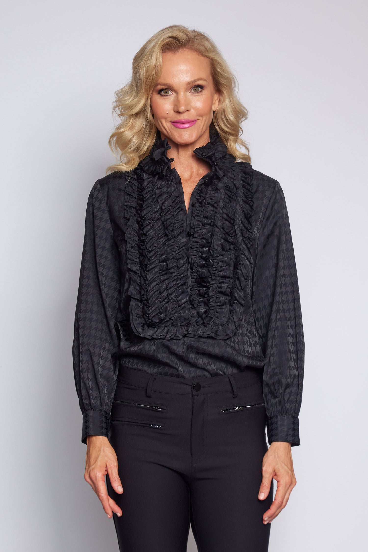 Print Iconic Frill Blouse