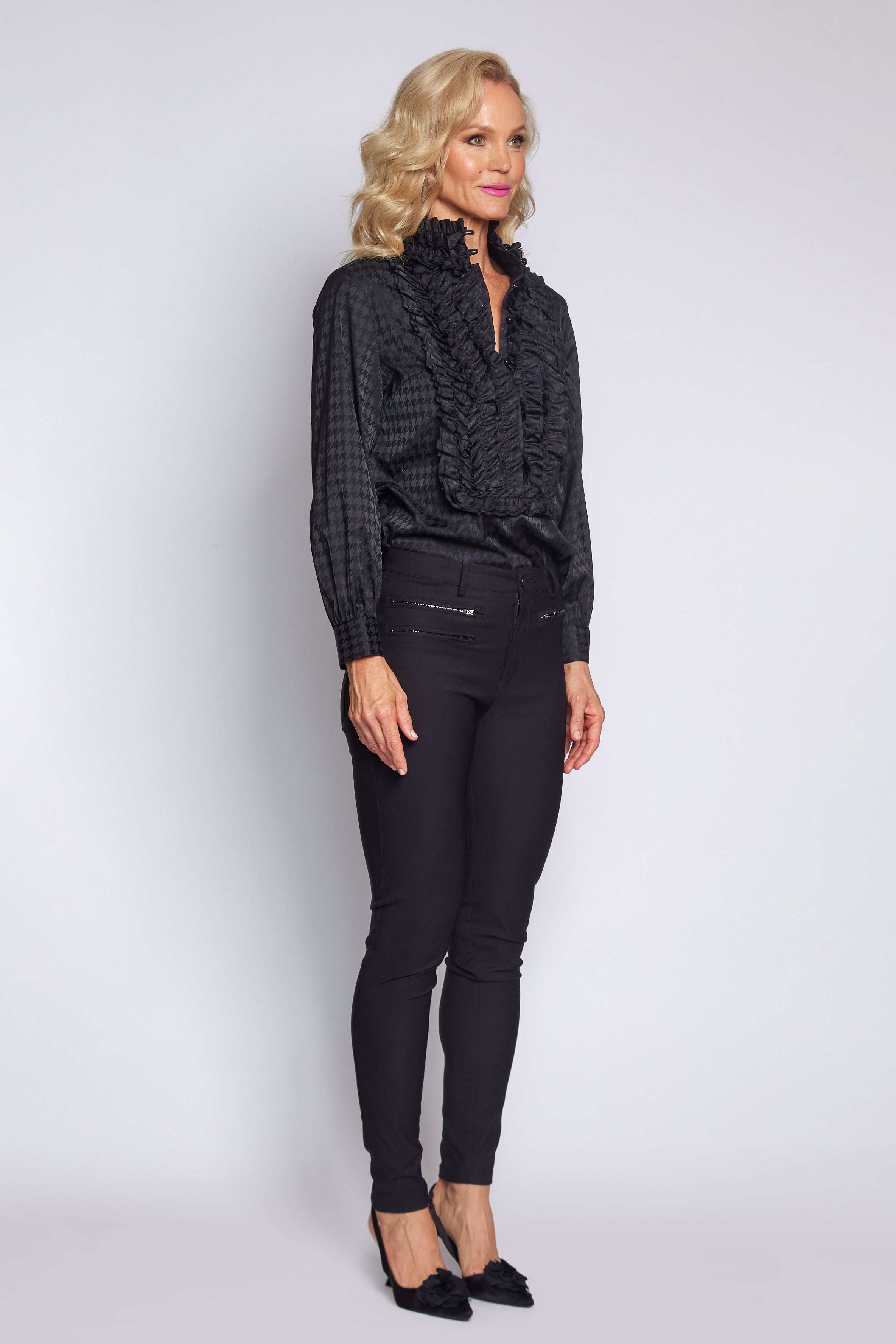 Print Iconic Frill Blouse