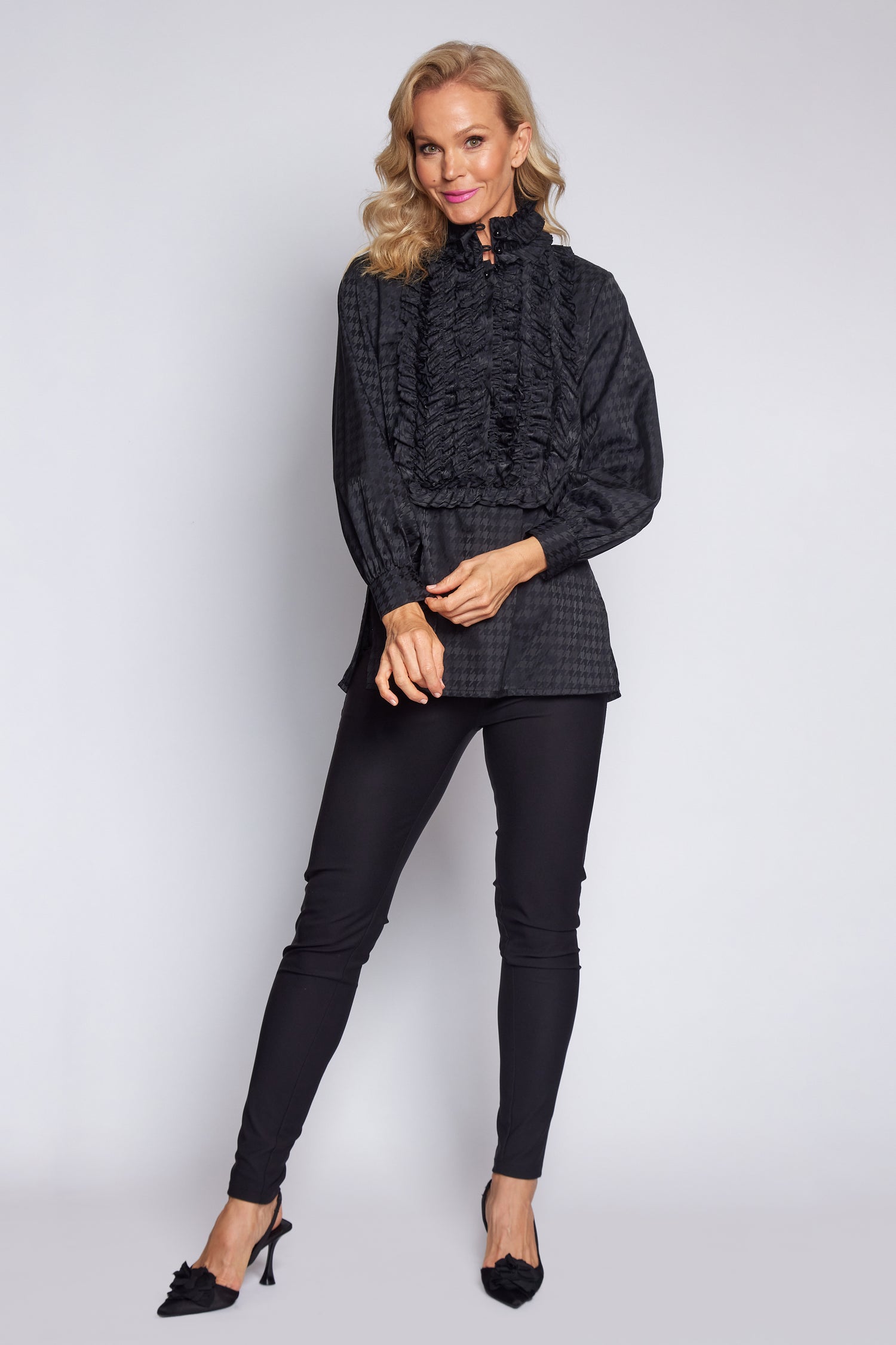 Print Iconic Frill Blouse