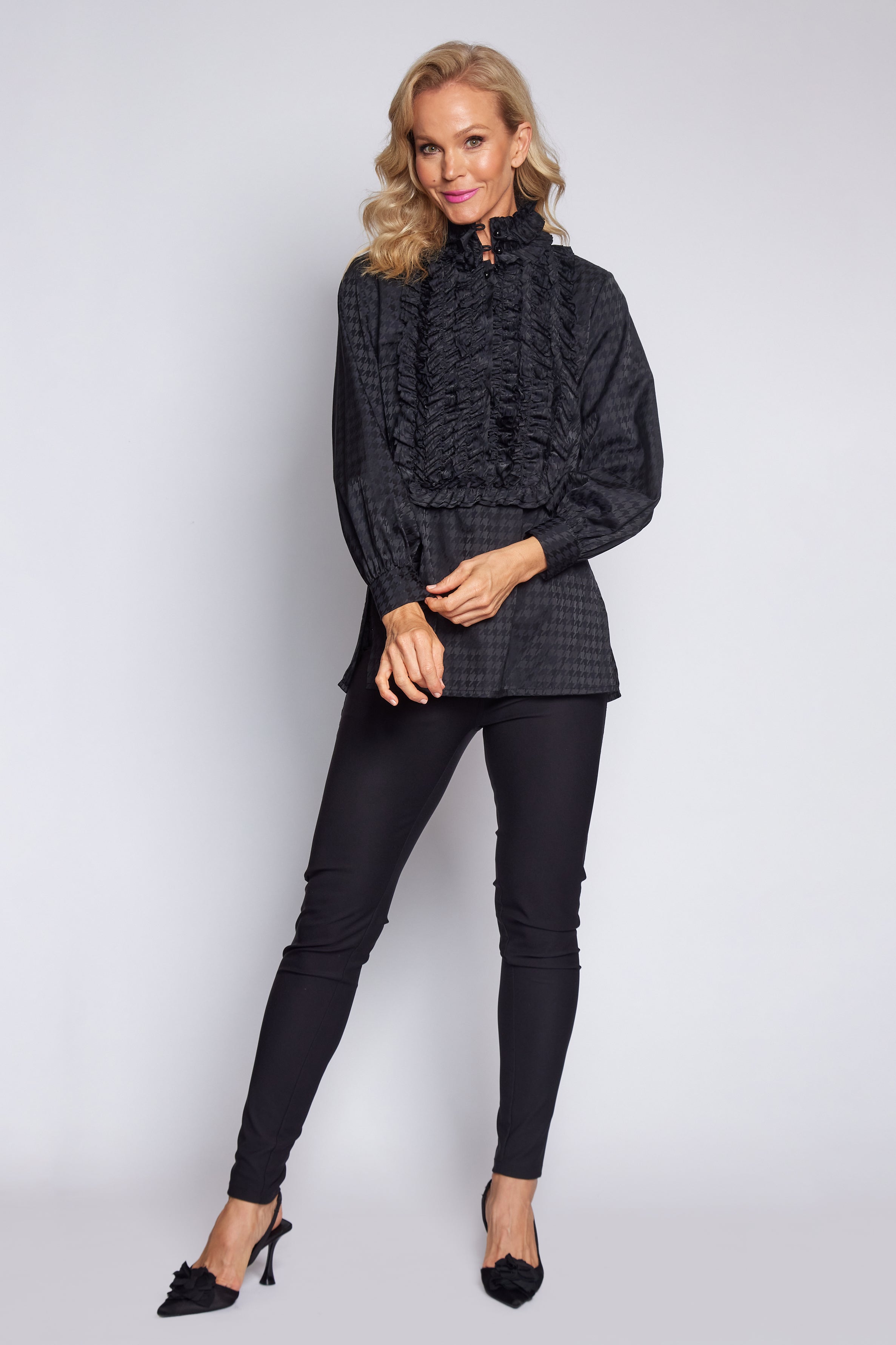 Print Iconic Frill Blouse