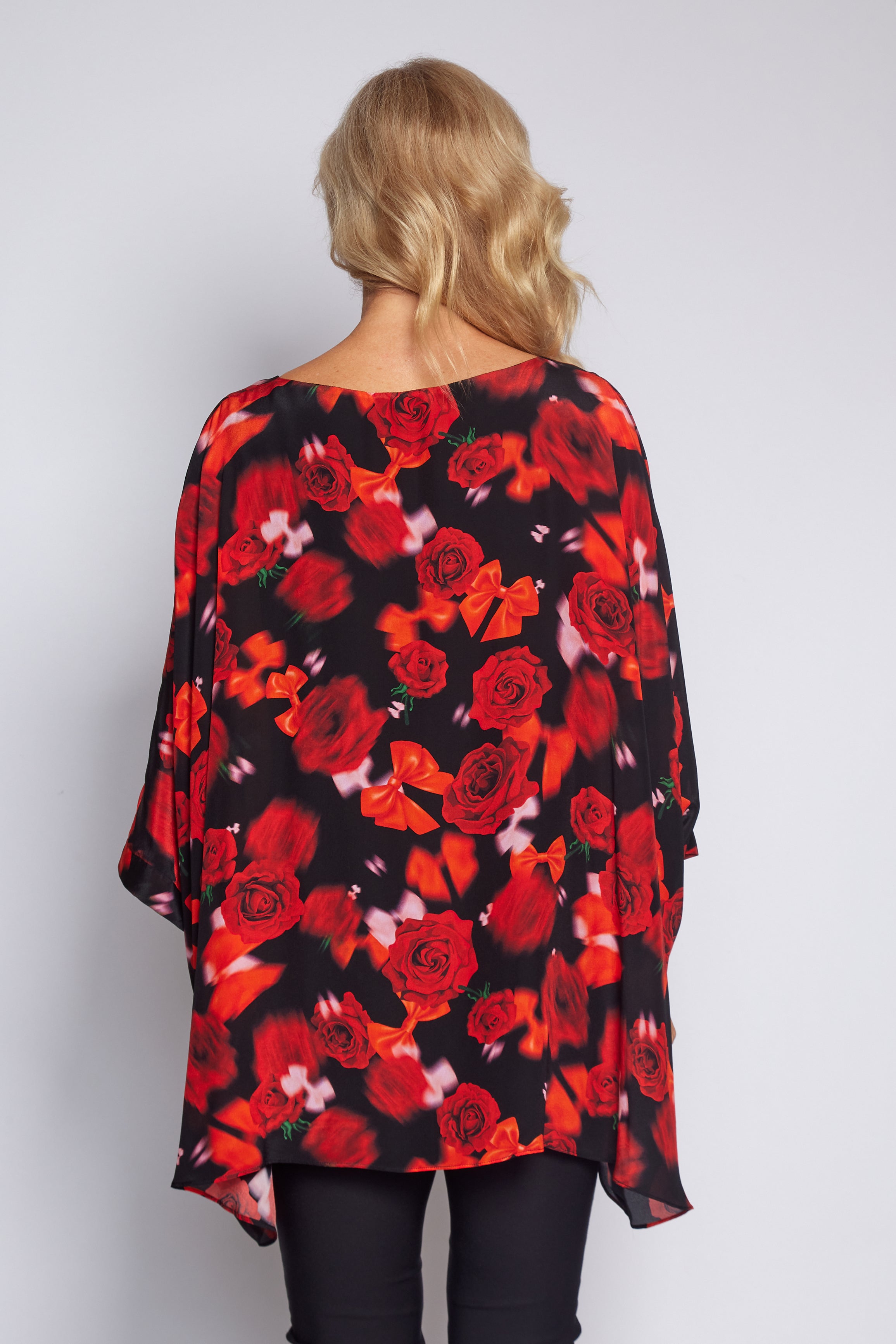 Red Rose Holiday Top