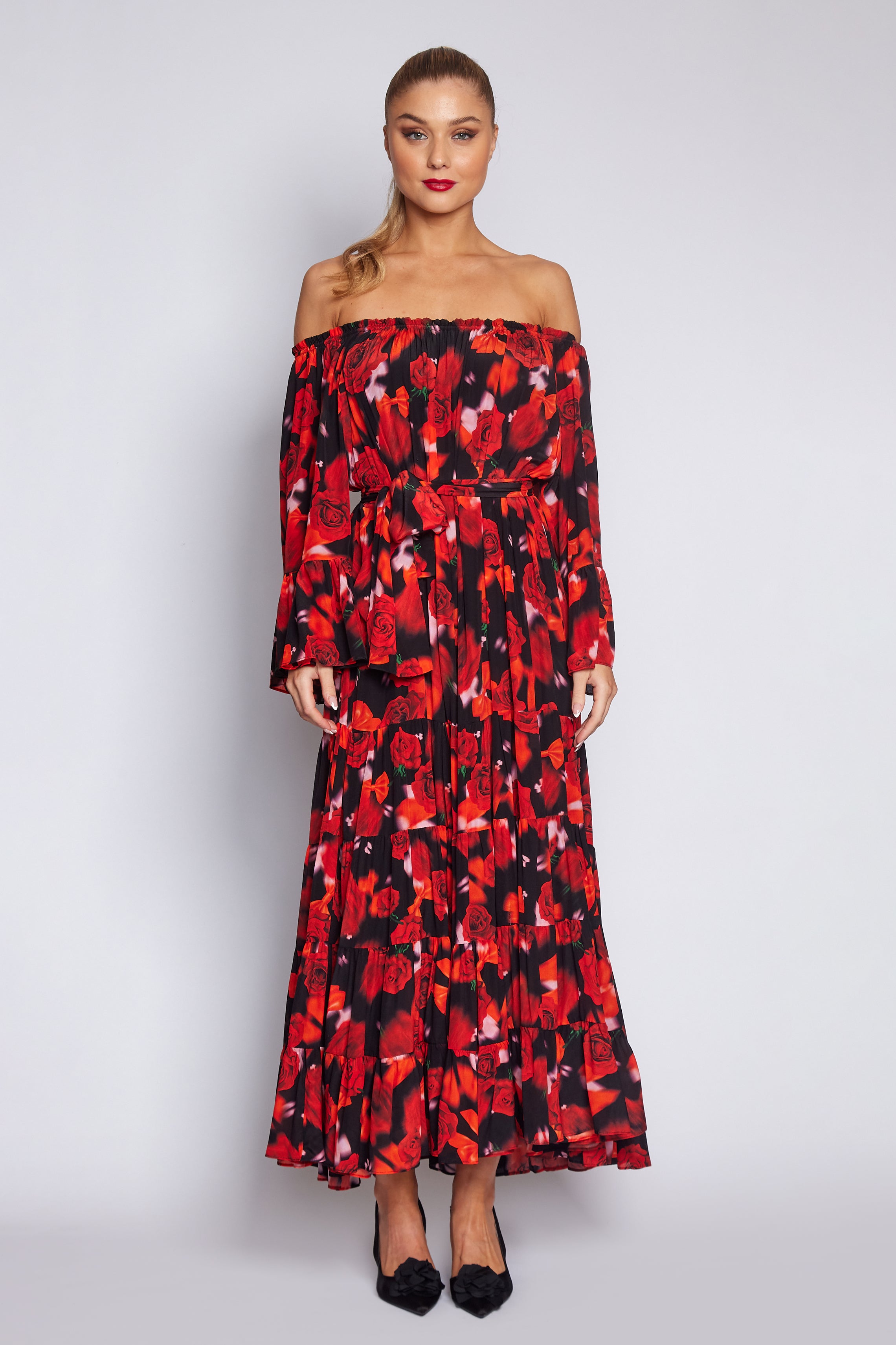 Red Rose Gypsy Dress