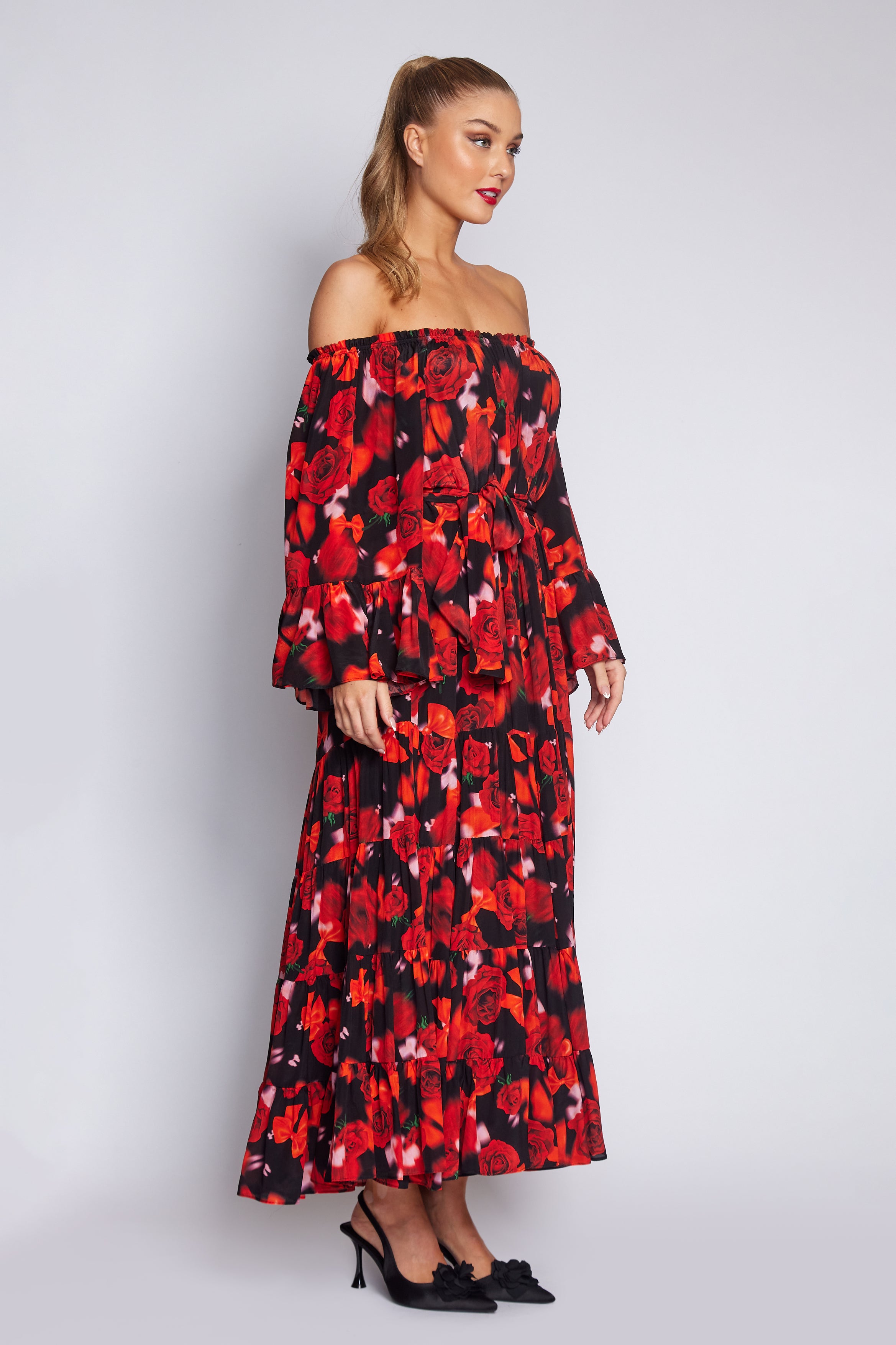Red Rose Gypsy Dress