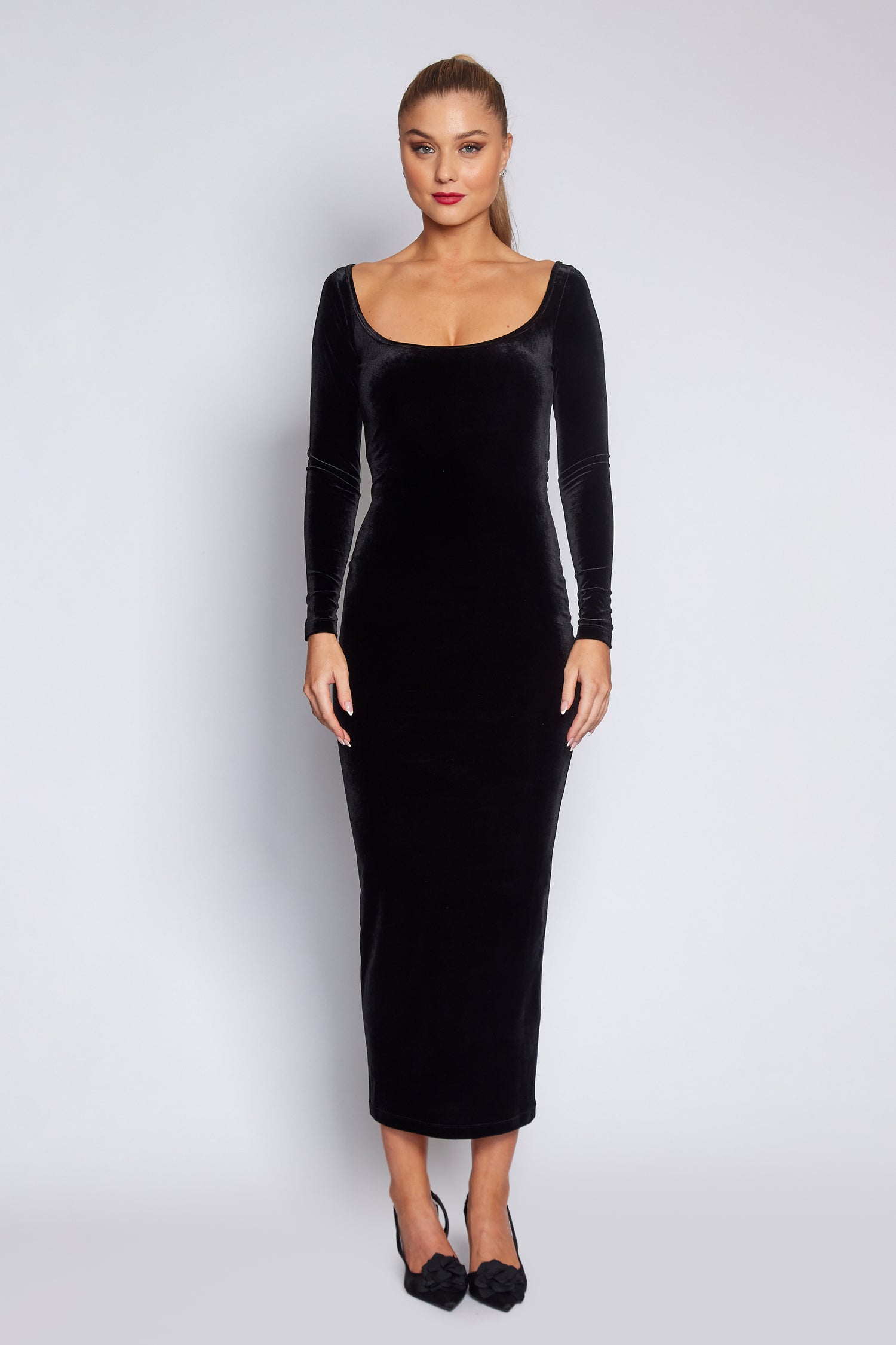 Black Velvet Tube dress