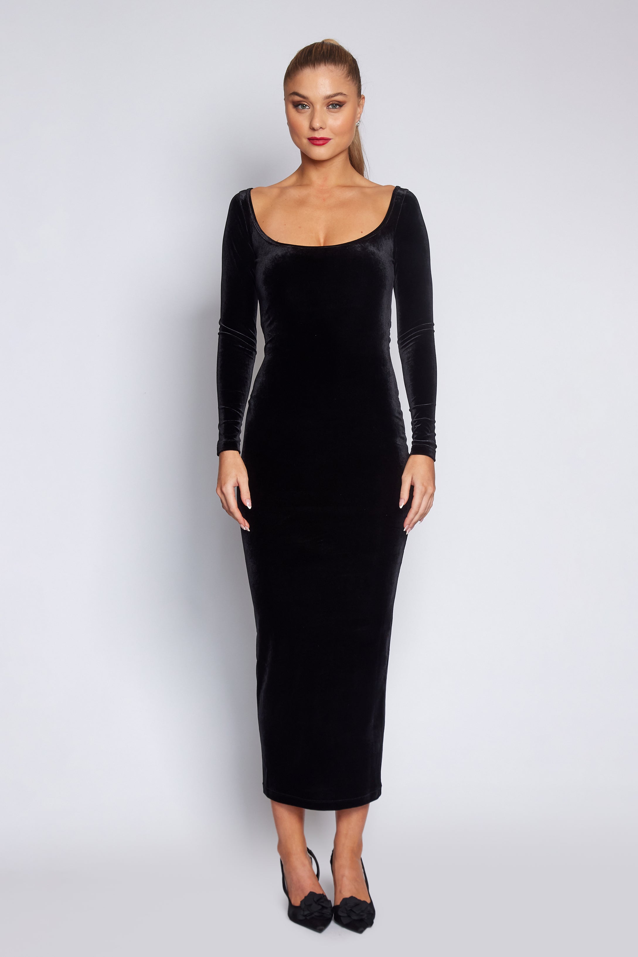 Black Velvet Tube dress