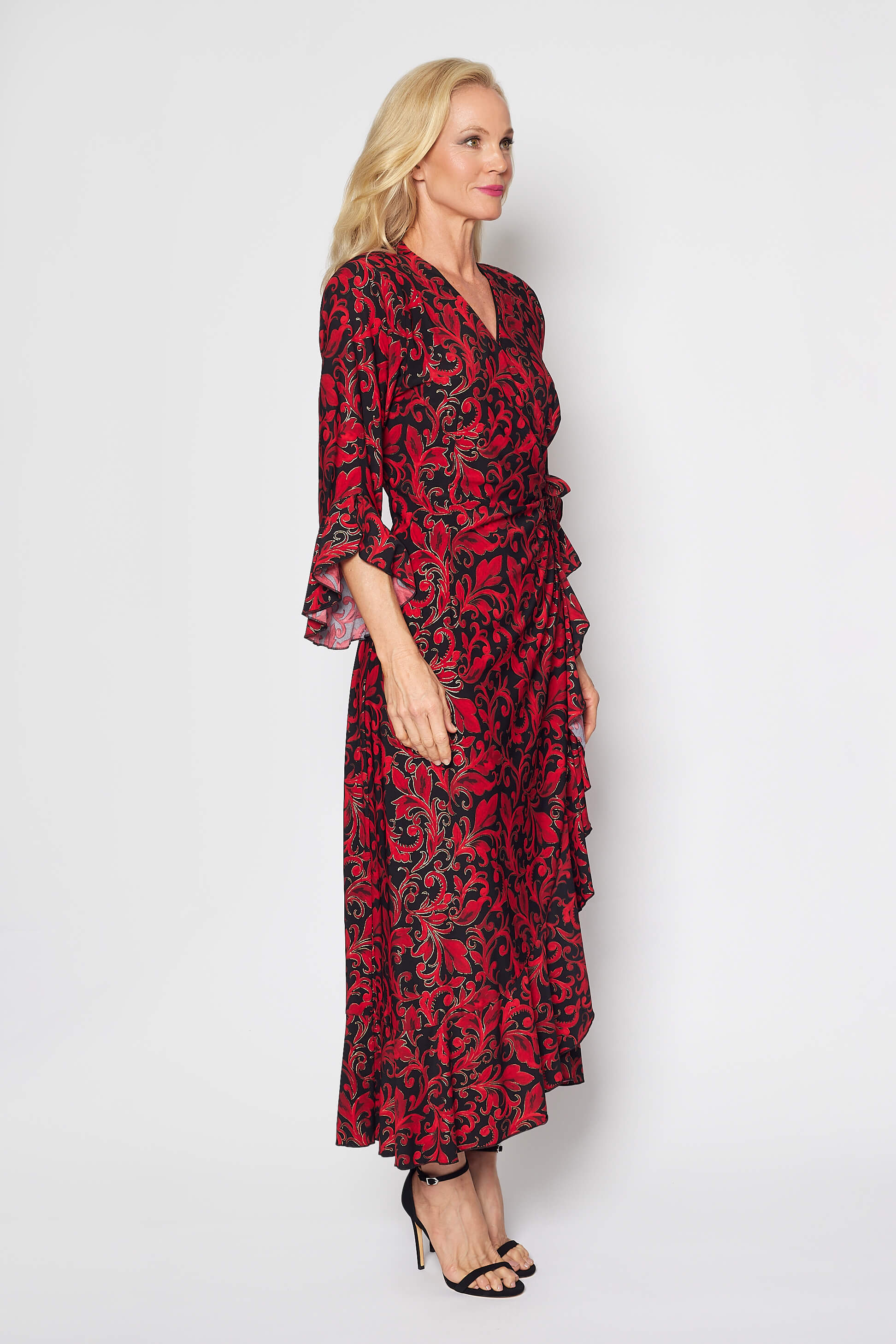 Jersey Wrap Dress (Christmas Print)