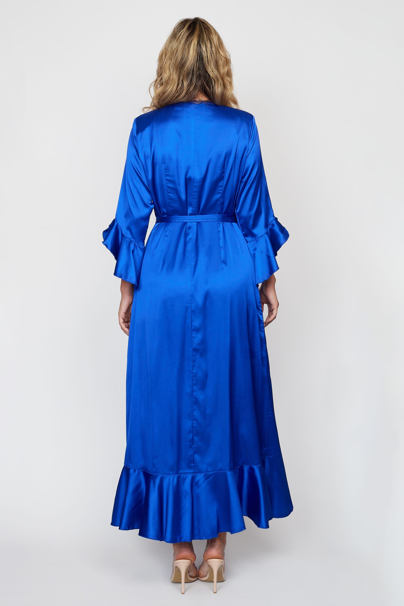 Royale Satin Wrap Dress