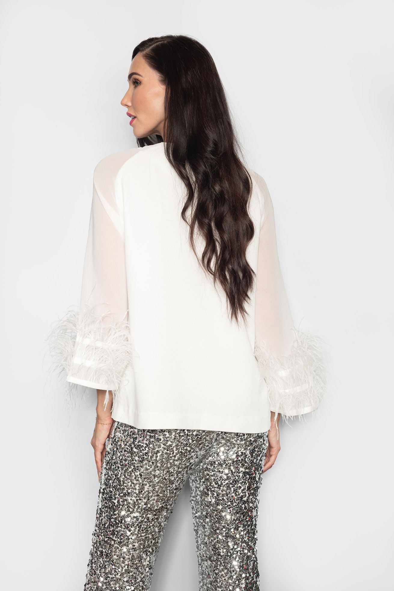 White Feather Top