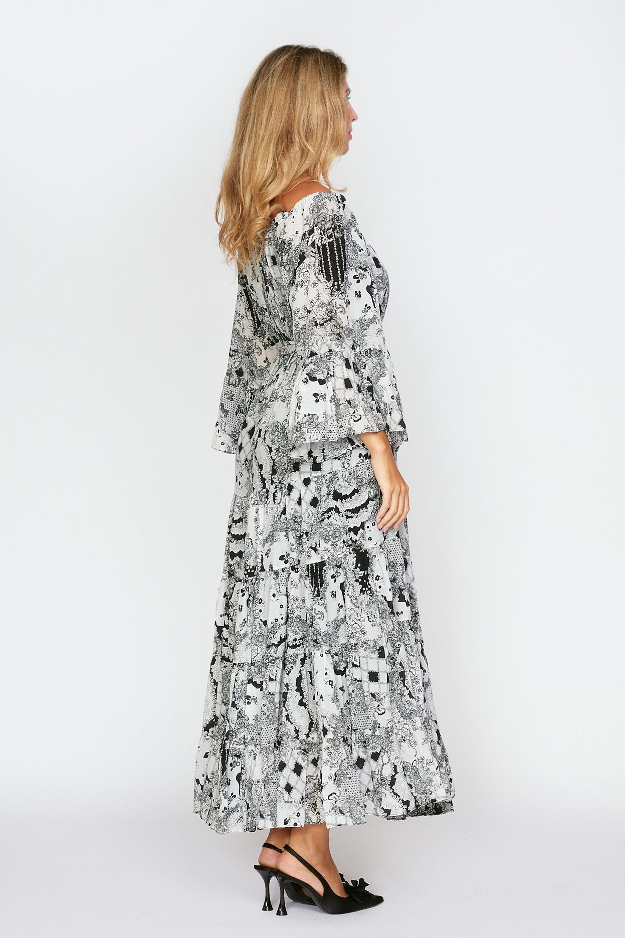 Geo Floral Gypsy Dress